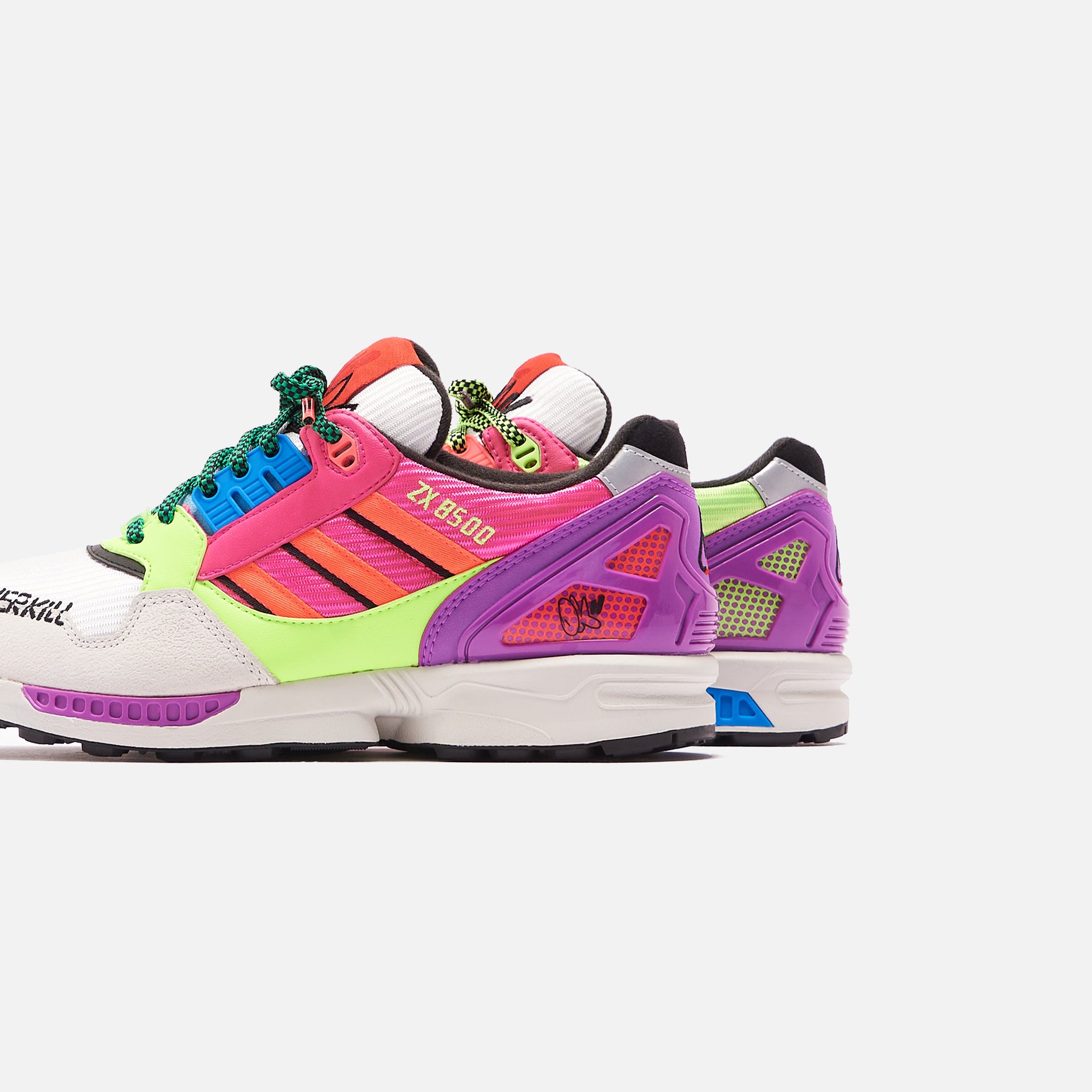 adidas x Overkill ZX 8500 - Crystal White / Signal Green / Core Black