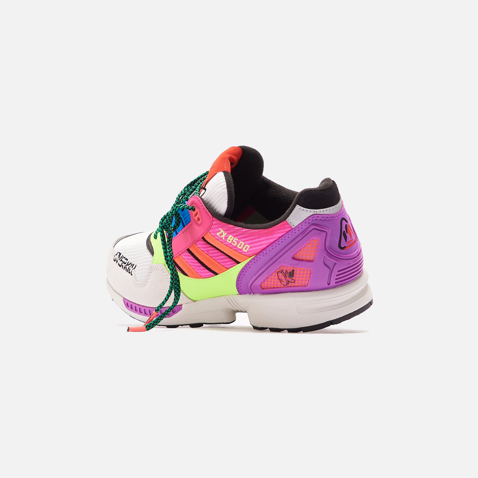 adidas x Overkill ZX 8500 - Crystal White / Signal Green / Core Black