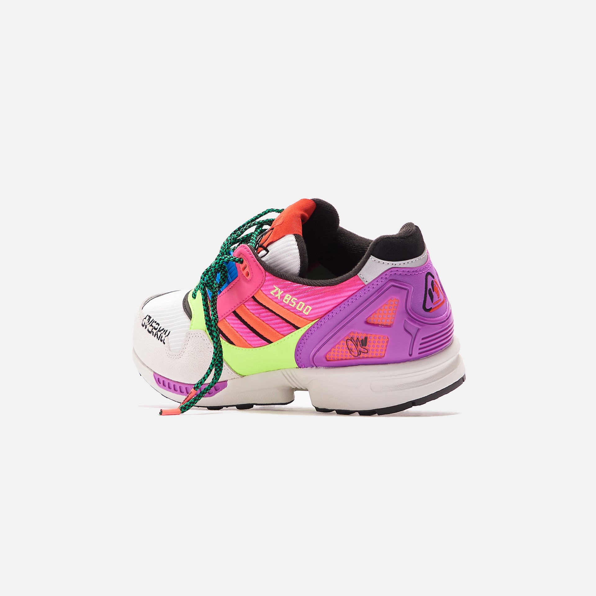 adidas x Overkill ZX 8500 - Crystal White / Signal Green / Core Black