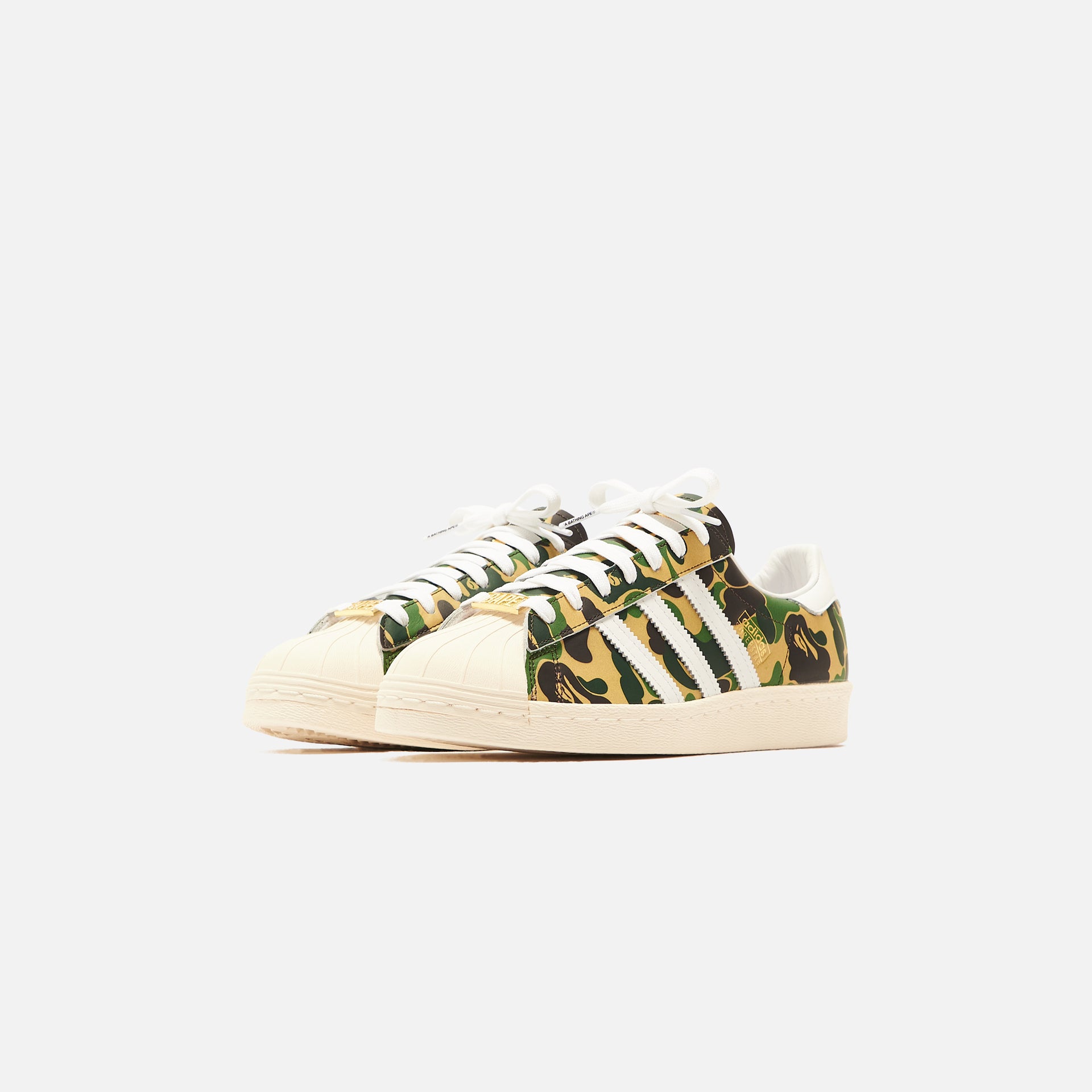 adidas x Bape Superstar 80s - White / Gold