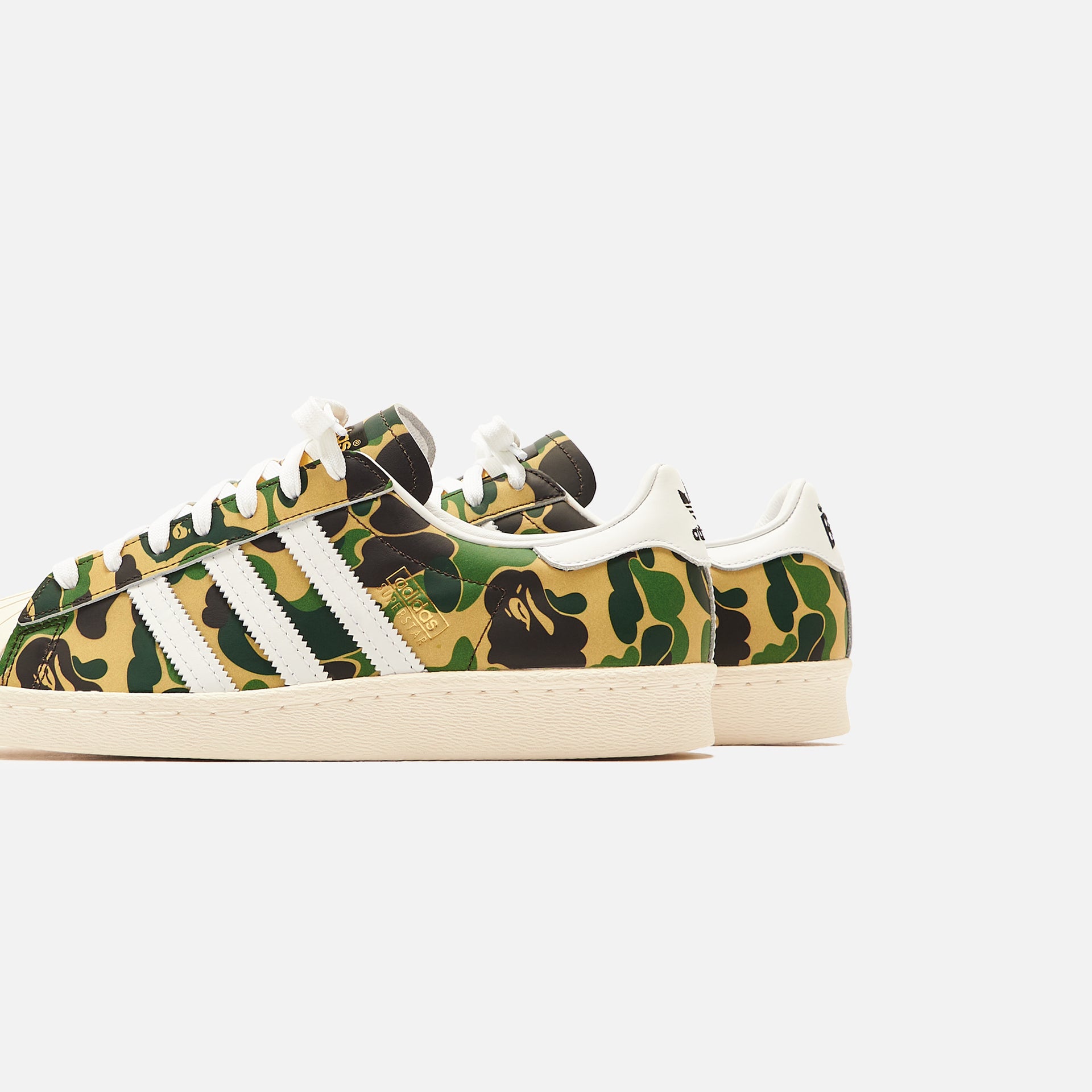 adidas x Bape Superstar 80s - White / Gold