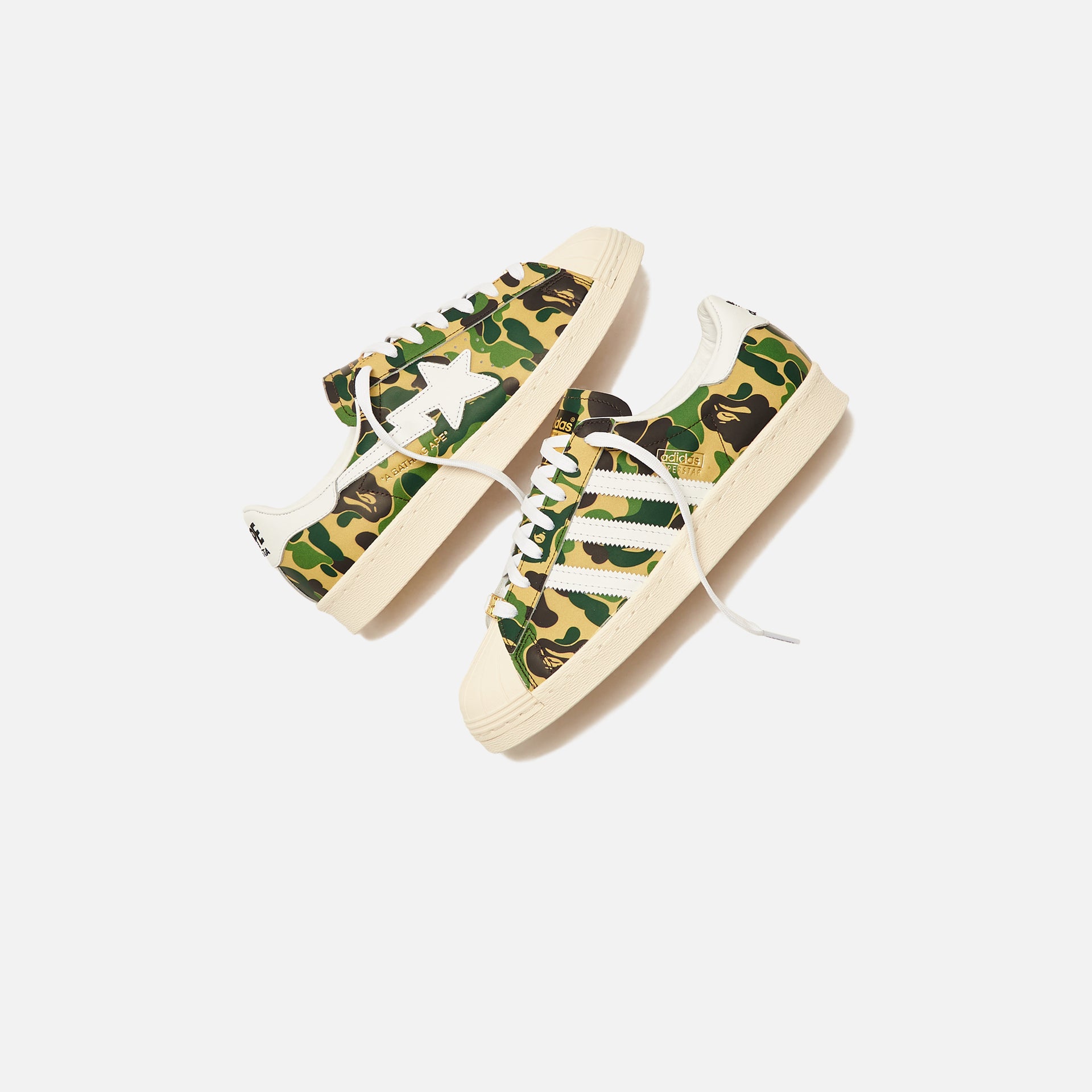 adidas x Bape Superstar 80s - White / Gold