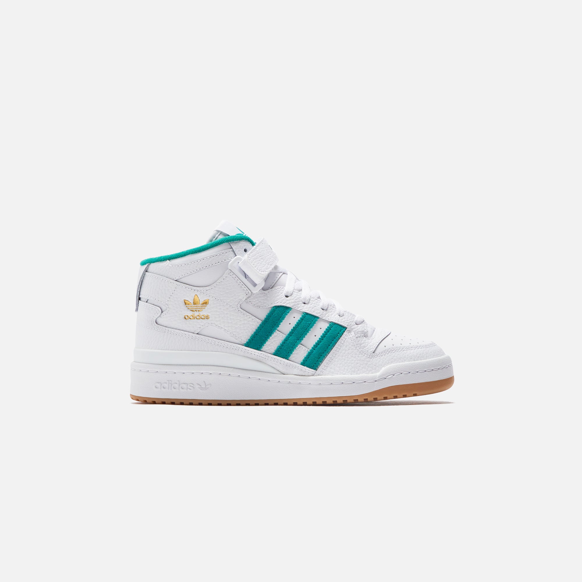 Adidas forum mid white hot sale green