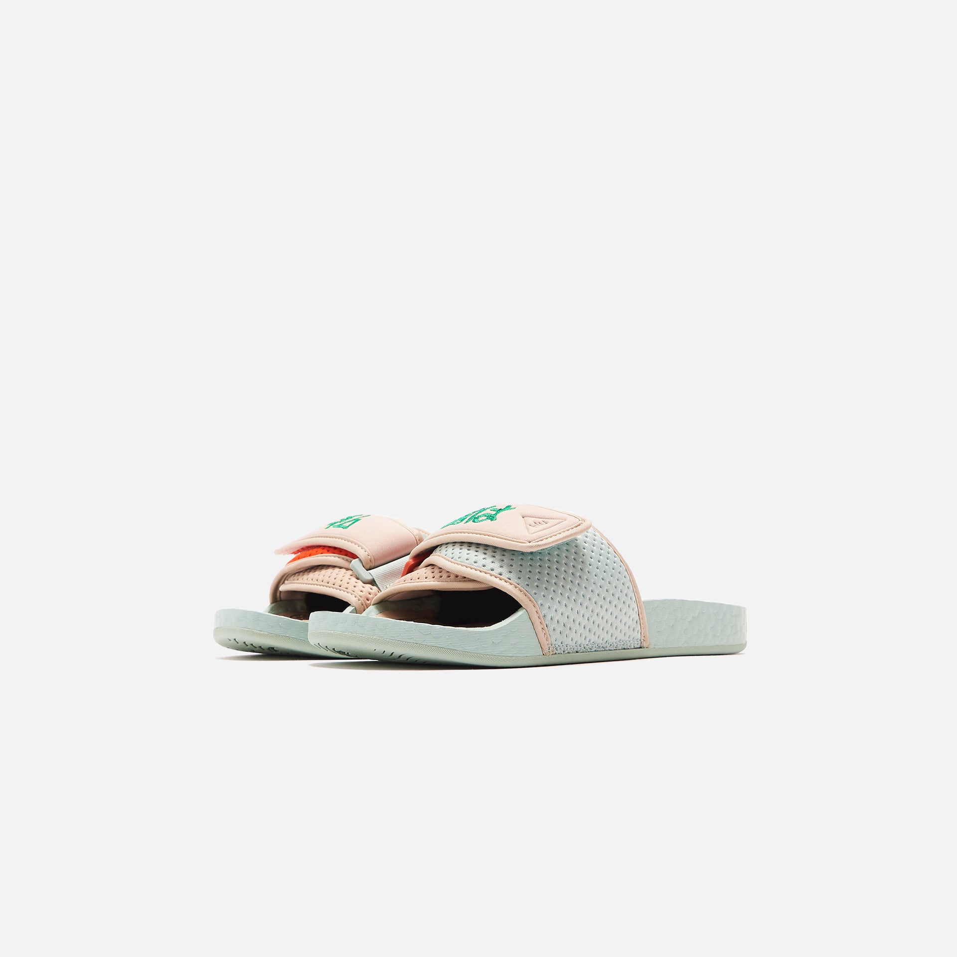 adidas Consortium x Pharrell x NIGO Chancletas HU - Green Tint / Clay Brown / Pale Nude
