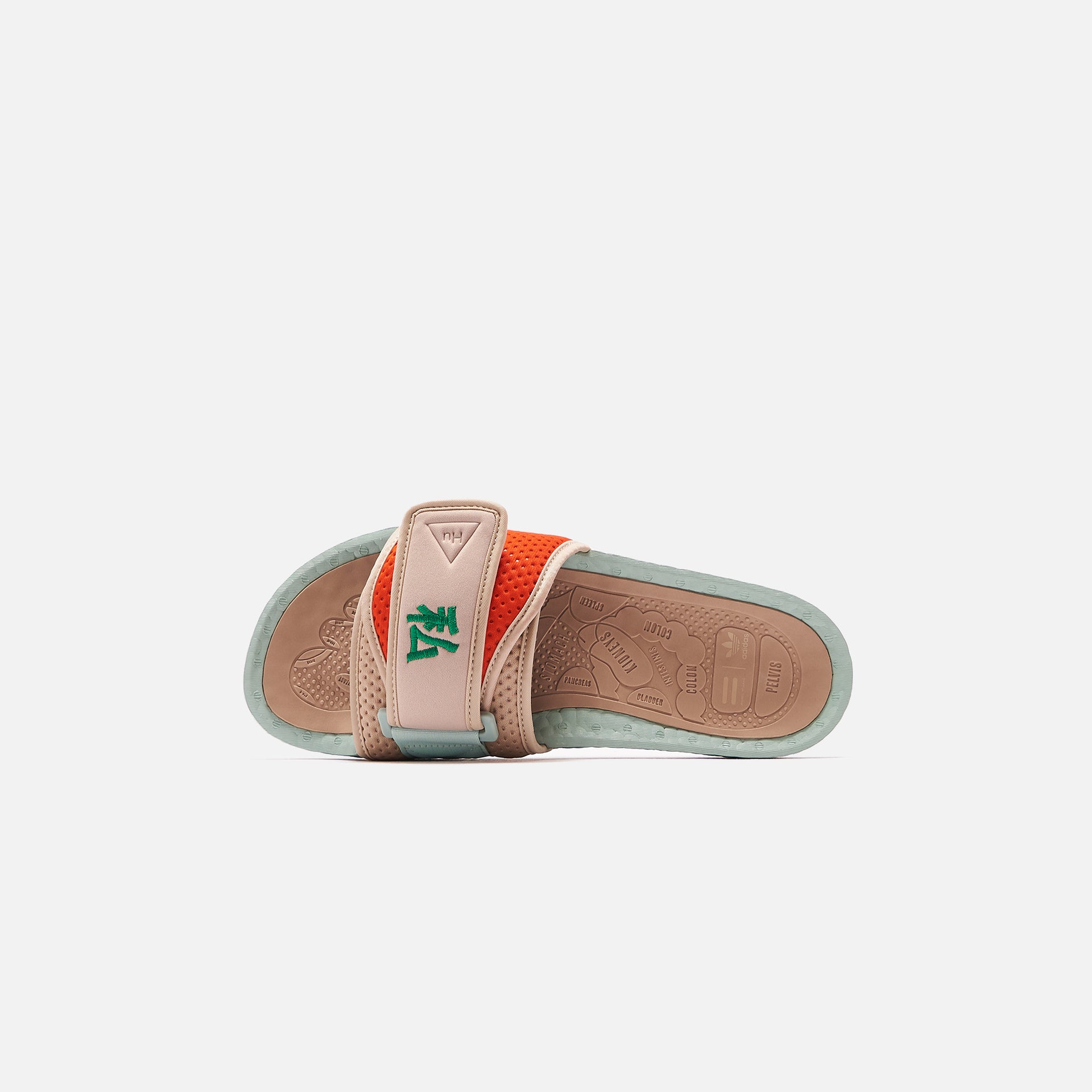 adidas Consortium x Pharrell x NIGO Chancletas HU - Green Tint / Clay Brown / Pale Nude