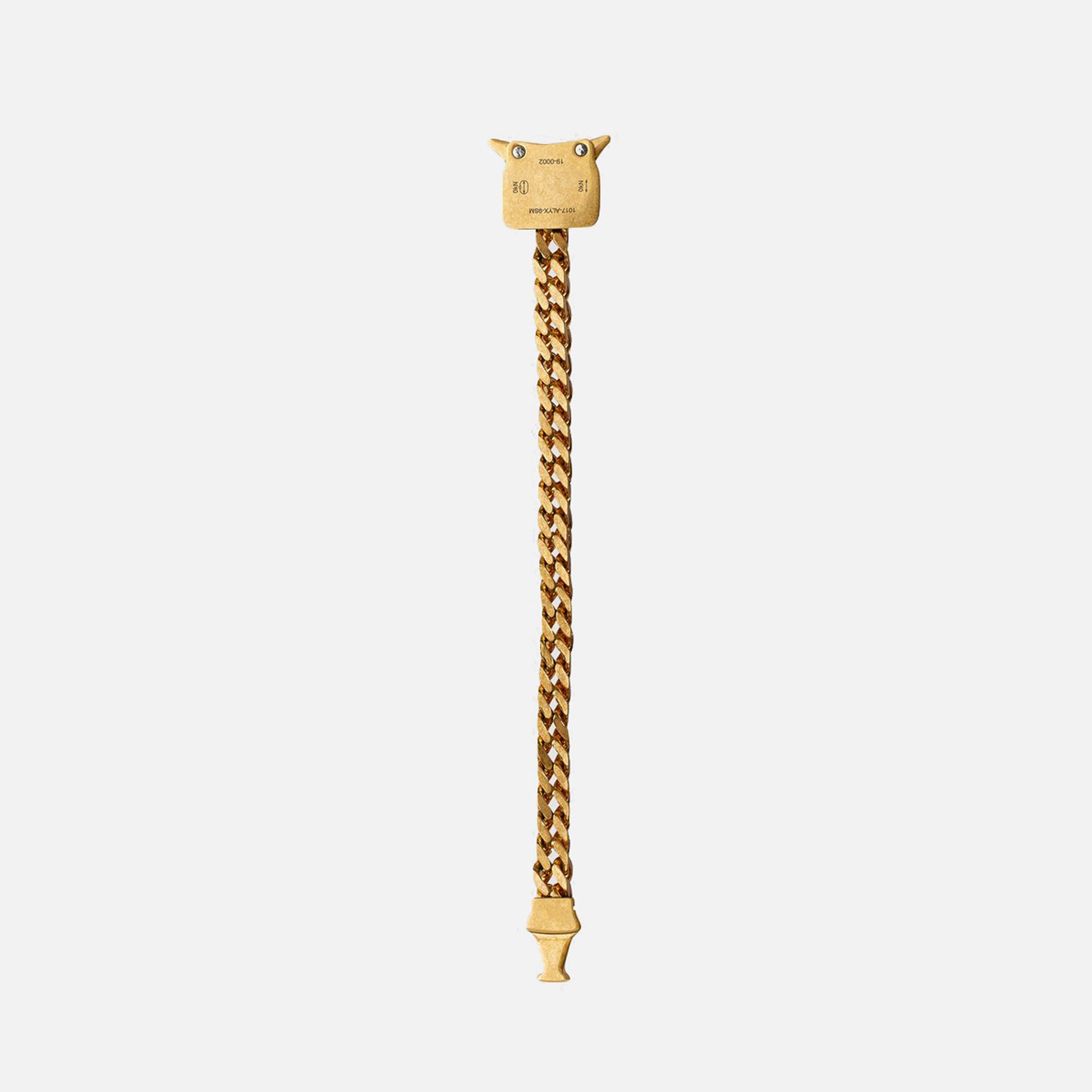 1017 Alyx 9SM Mini Cubix Chain Bracelet - Gold – Kith