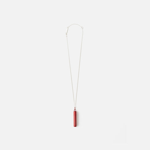 Ambush Pill Case Necklace - Red