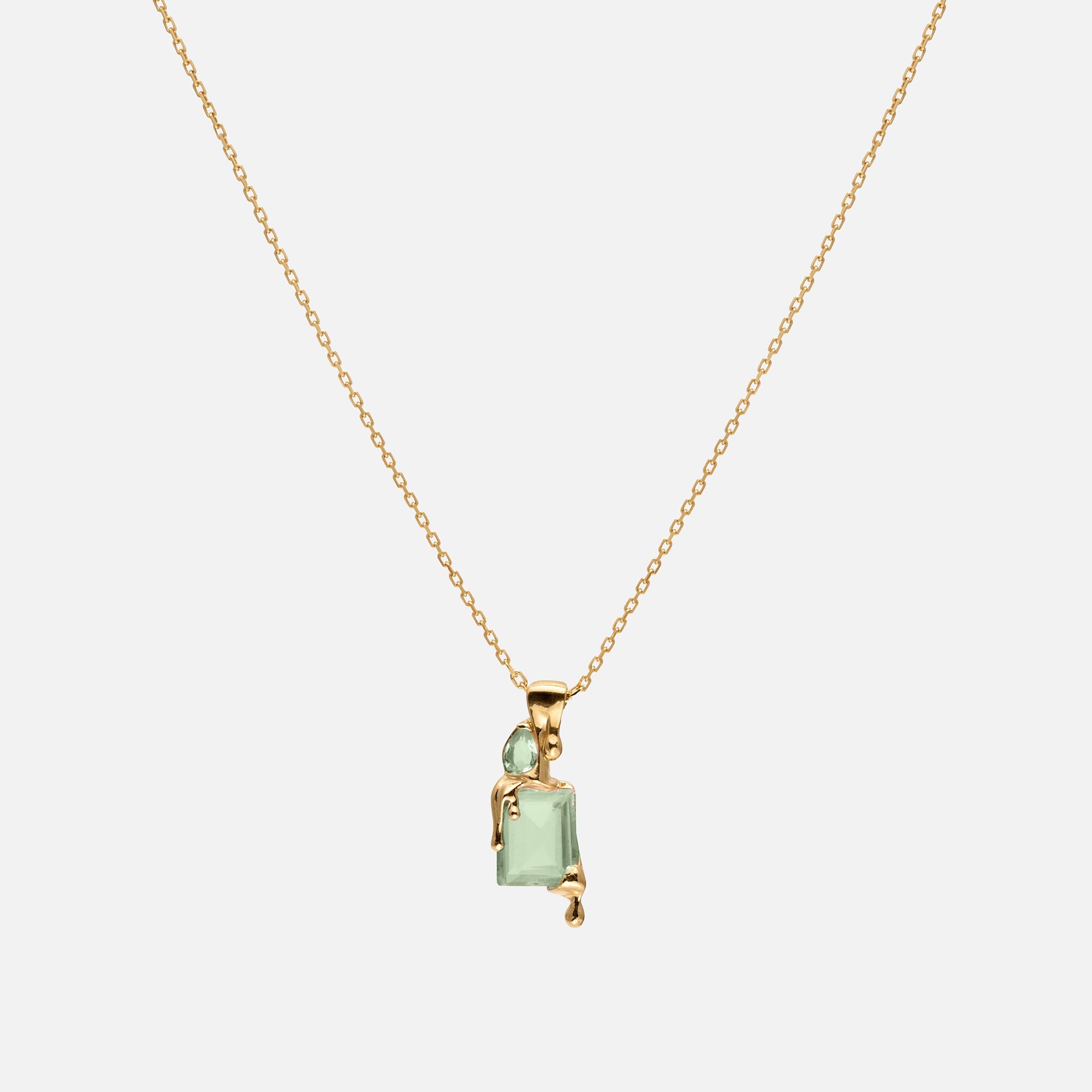 Alan Crocetti Melting Necklace - Green Gold