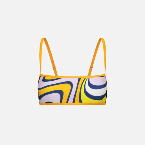 Adam Selman Sandbar Bikini Top - Retro Swirl