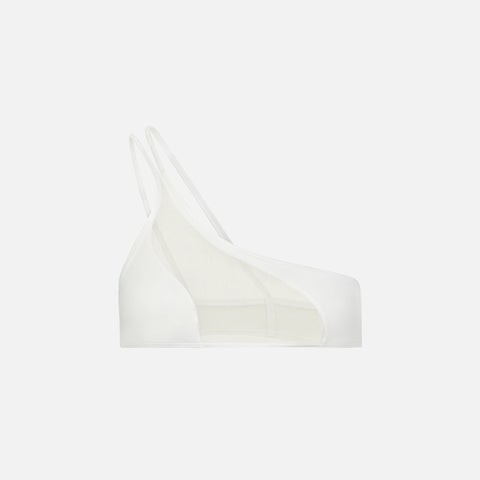 Adam Selman Waves Asymmetrical Bikini Top - White
