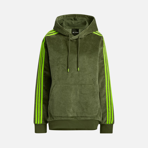 adidas x Ivy Park Corduroy Hoodie - Wild Pine / Solar Slime
