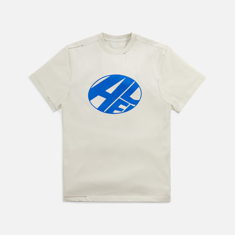 Ader Error Semi-Overfit Two-Color Stitch Tee - Beige