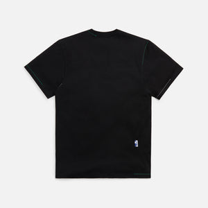 Ader Error Semi-Overfit Two-Color Stitch Tee - Black