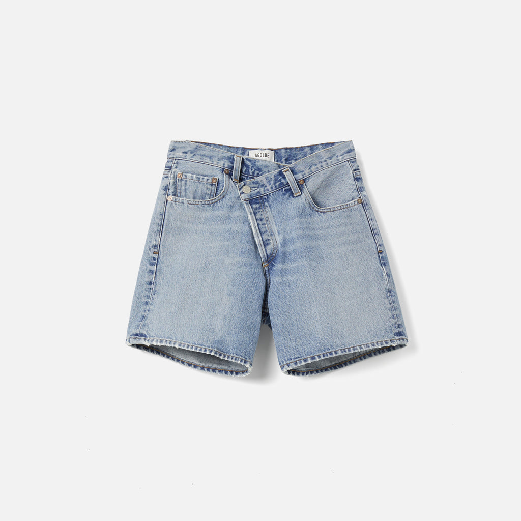 Agolde Criss Cross Short - Momentum Blue – Kith