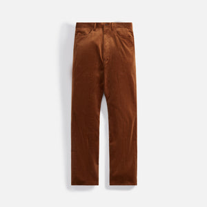 Auralee Finx Corduroy Pants - Red Brown