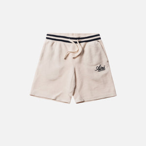 Aimé Leon Dore Reverse Fleece Shorts - Natural / Navy