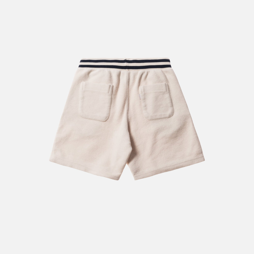 Aimé Leon Dore Reverse Fleece Shorts - Natural / Navy – Kith