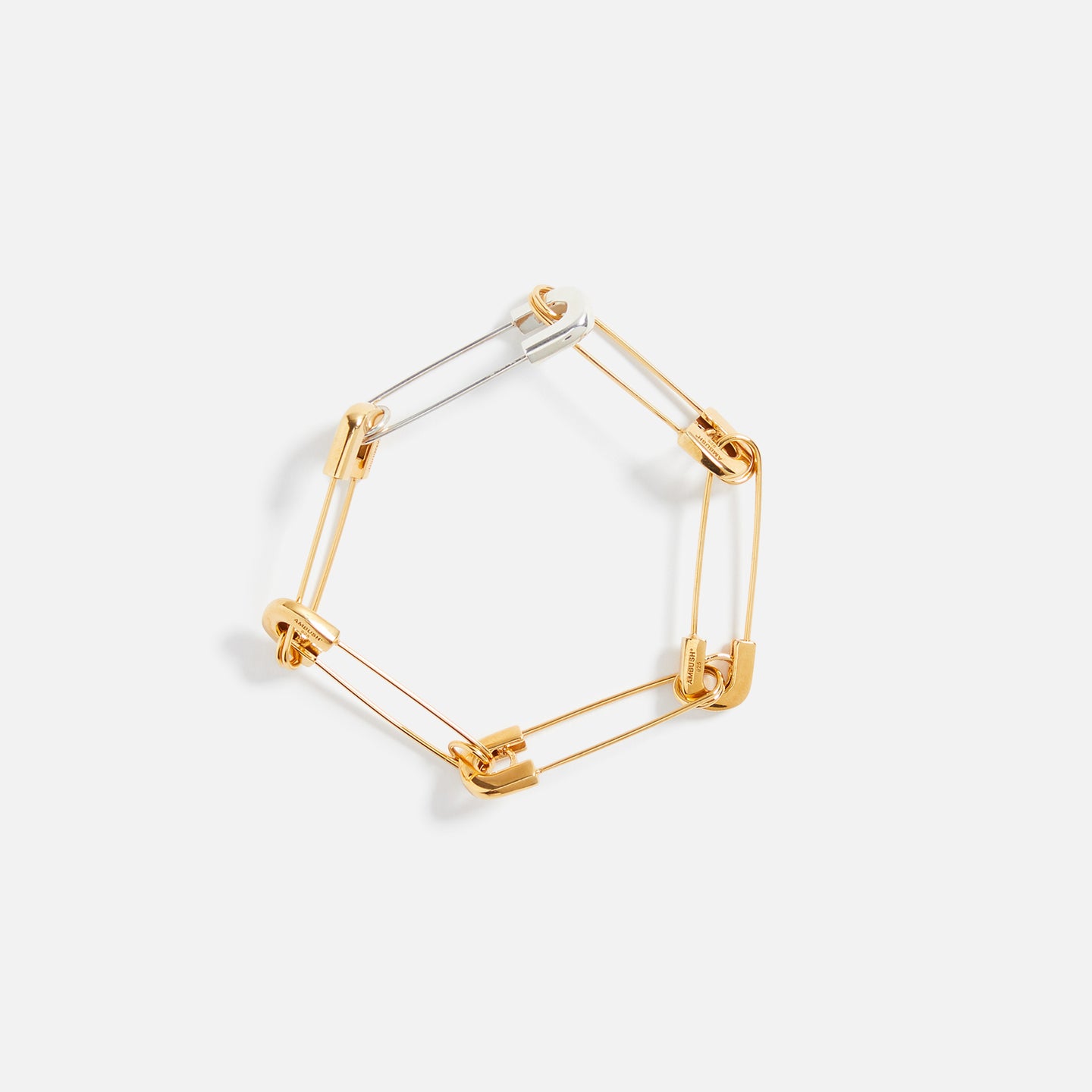 Ambush Safety Pin Link Bracelet Gold Kith