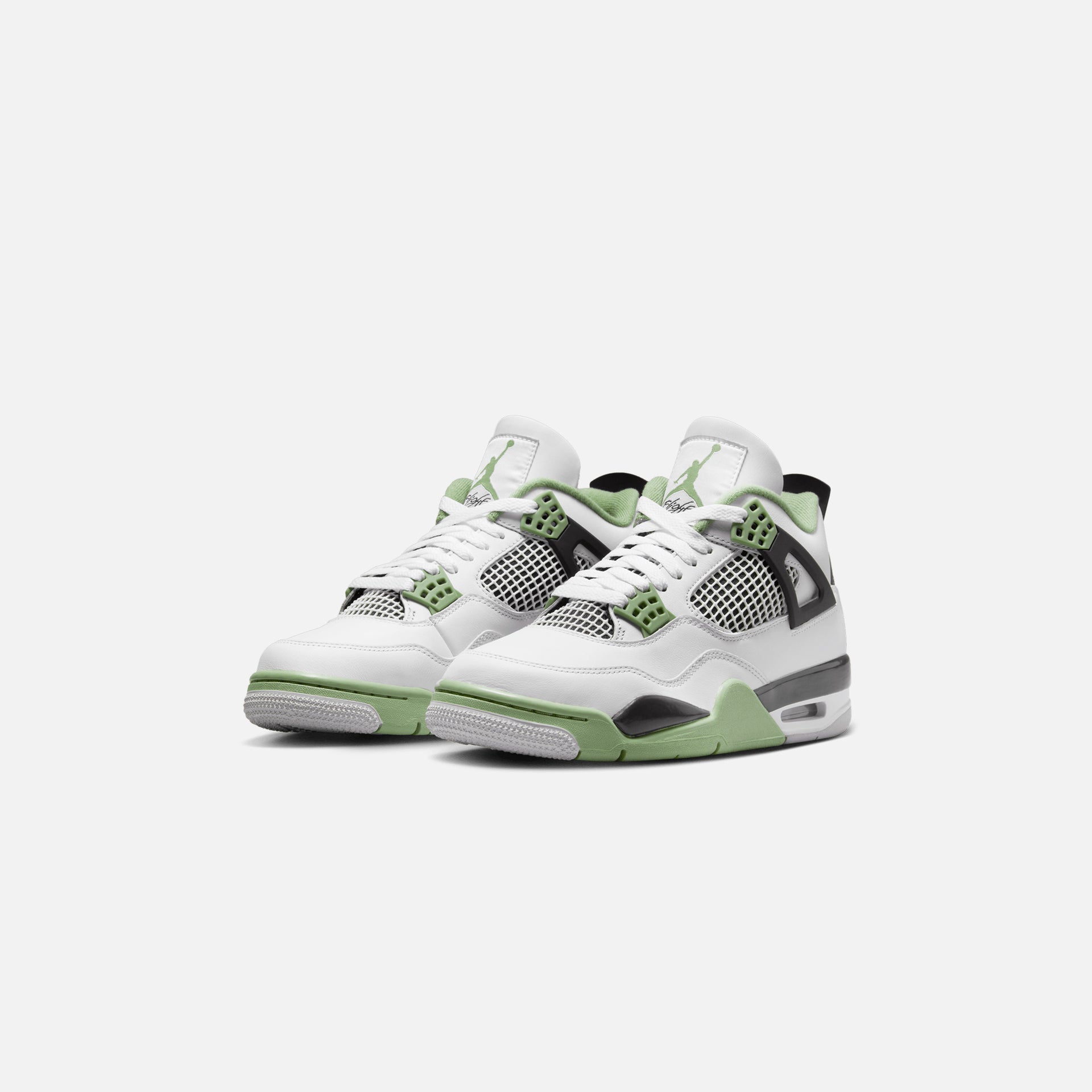 Nike WMNS Air Jordan 4 Retro - White / Seafoam / Dark Ash / Neutral Grey