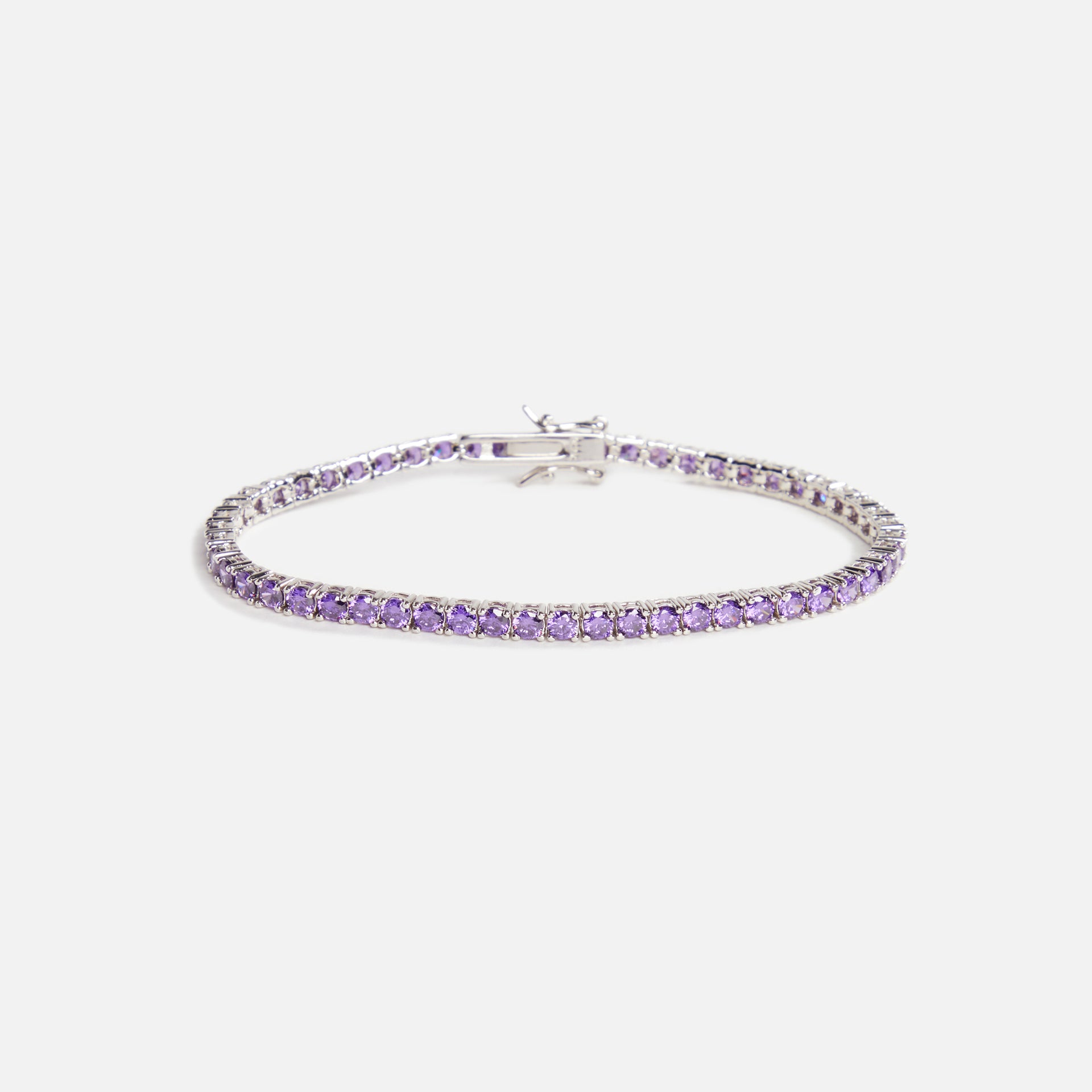 Amy Shehab Crystal Tennis Bracelet - Purple