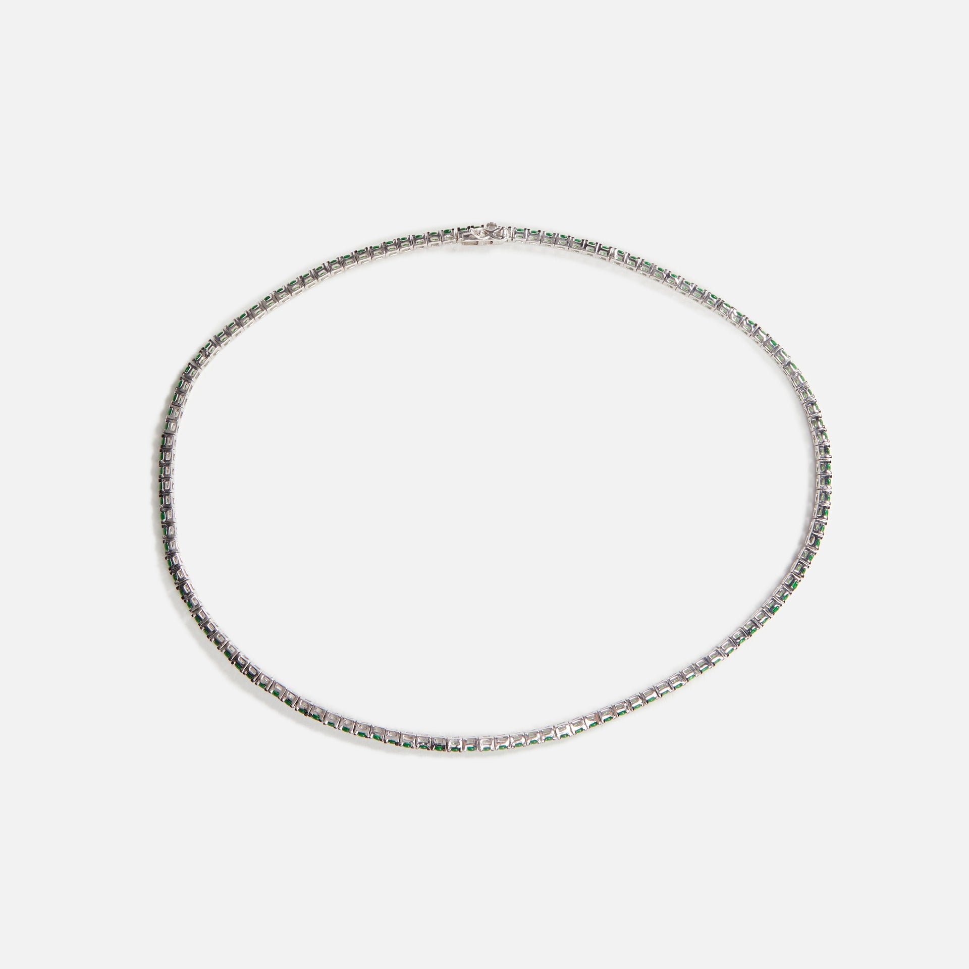 Amy Shehab Angelina II Tennis Necklace - Emerald