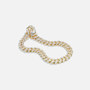 Amy Shehab Small Crystal Cuban Necklace - Gold