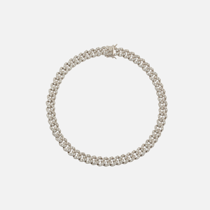 Amy Shehab Small Crystal Cuban Necklace - Silver