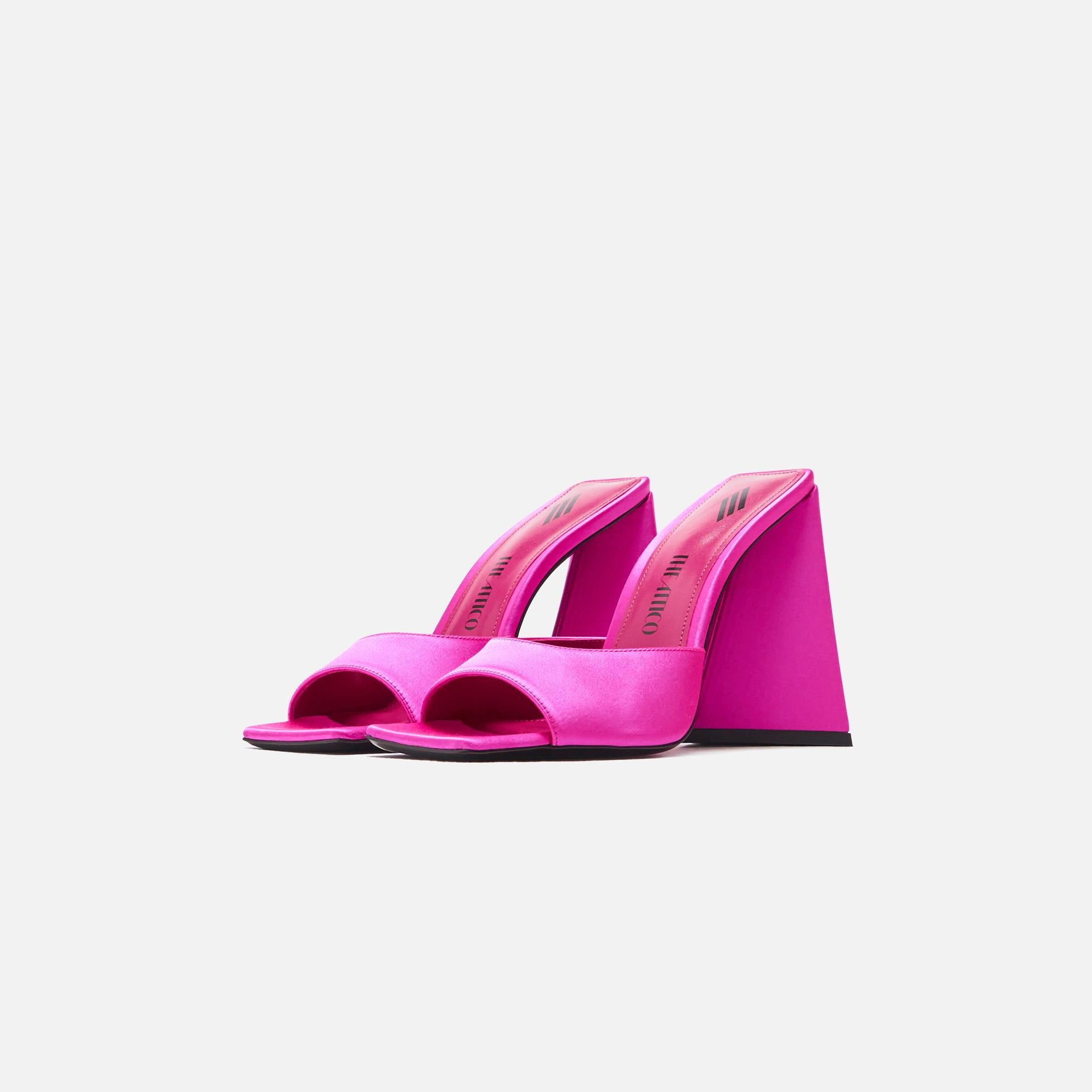 The Attico Devon Mule Rasi - Fuchsia