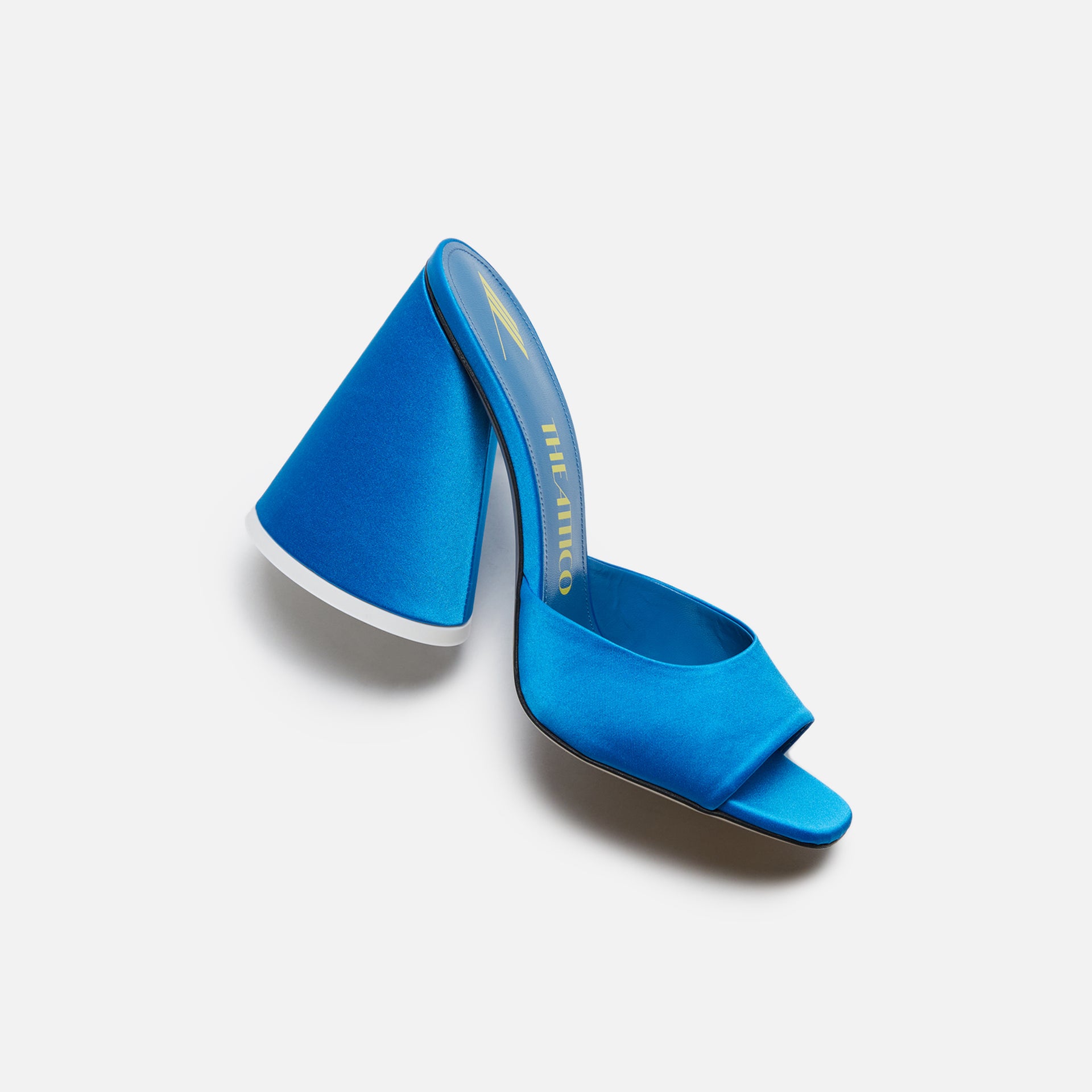 The Attico Luz Mule 105mm - Turquoise Satin