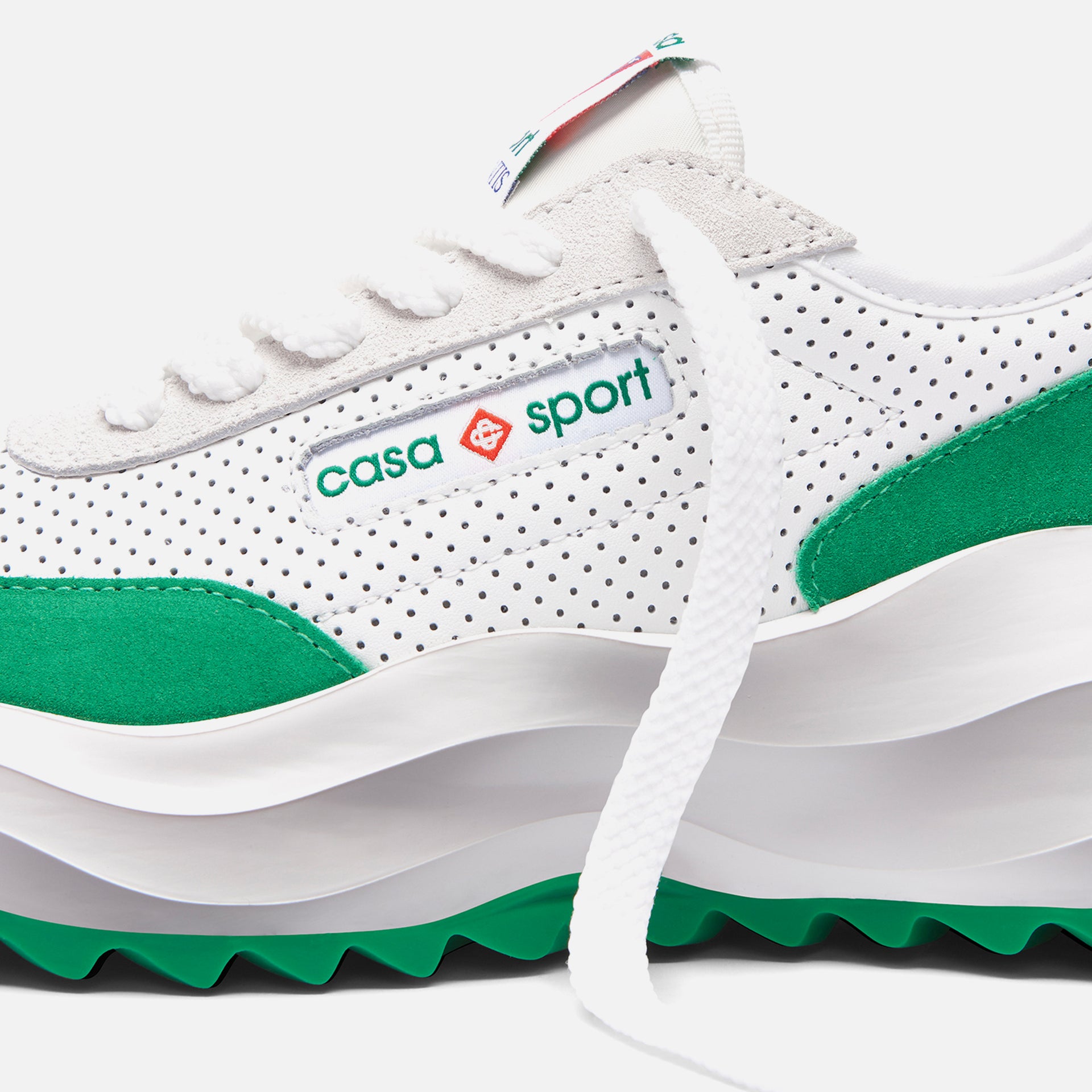 Casablanca Atlantis Sneaker Leather - White / Green