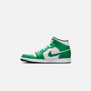 Nike Air Jordan 1 Mid - Lucky Green / Black / White – Kith