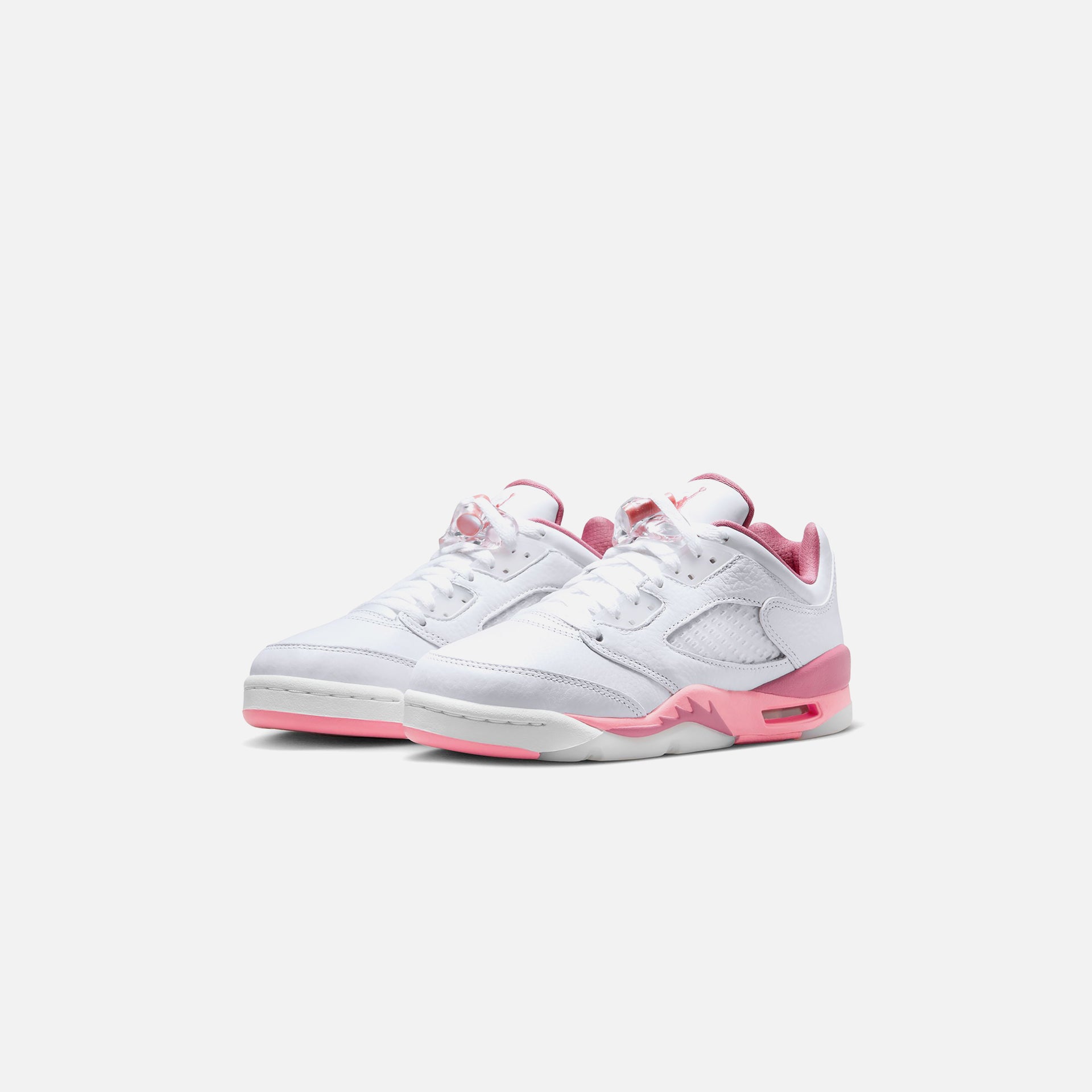 Nike Grade School Air Jordan 5 Retro Low - White / Coral Chalk / Desert Berry / Black
