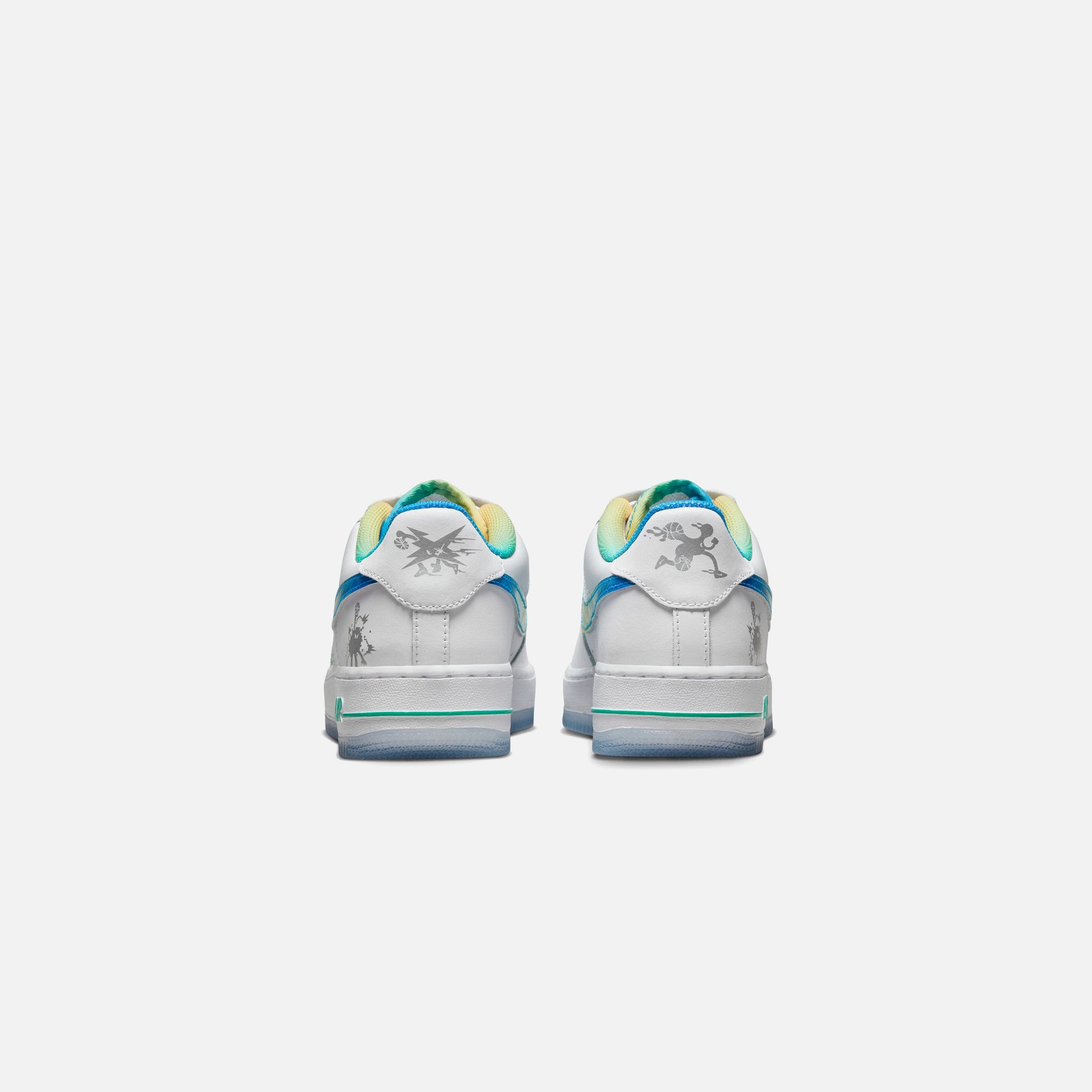 Nike Grade School Air Force 1 LV8 - White / Multi-Color / Light Menta