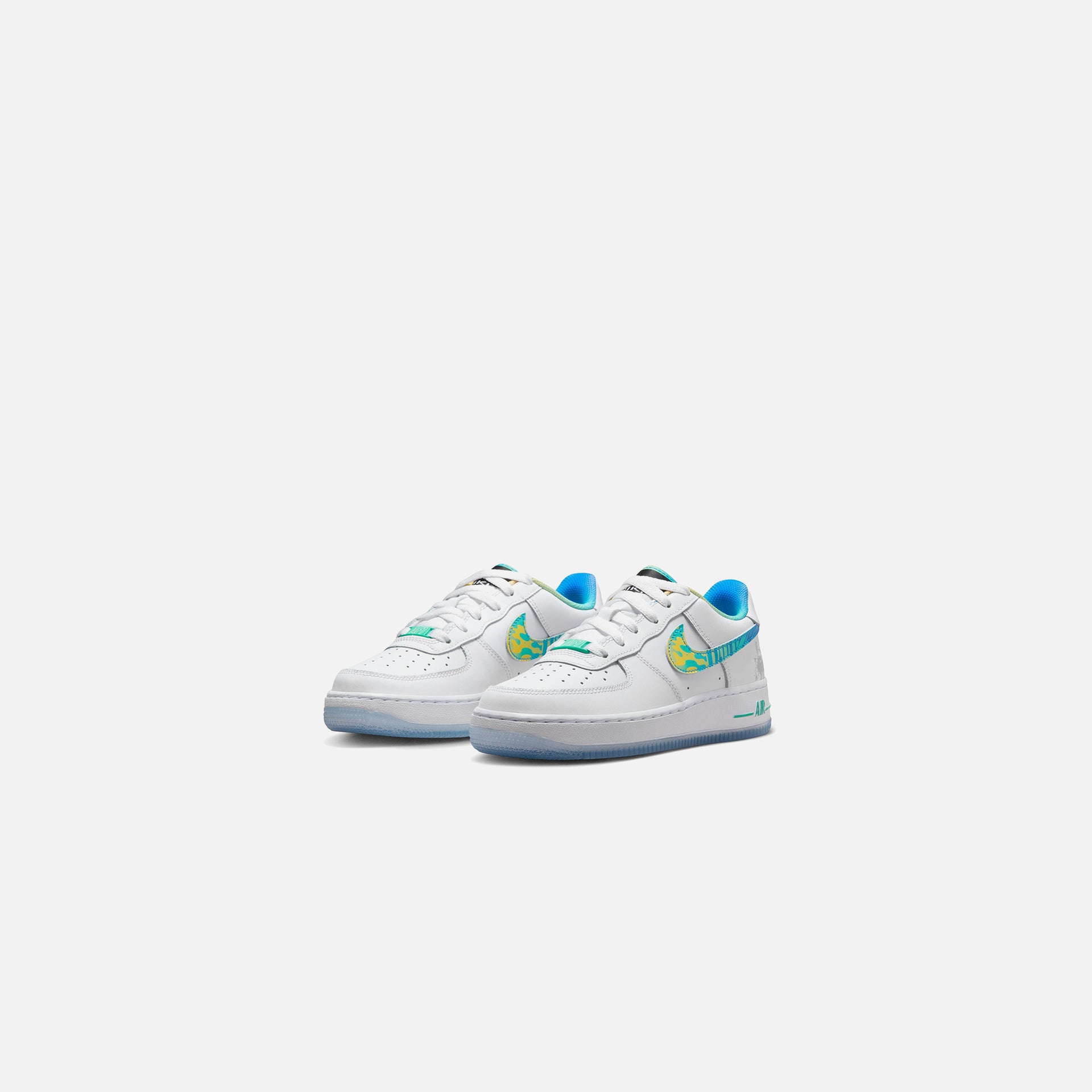 Nike Grade School Air Force 1 LV8 - White / Multi-Color / Light Menta