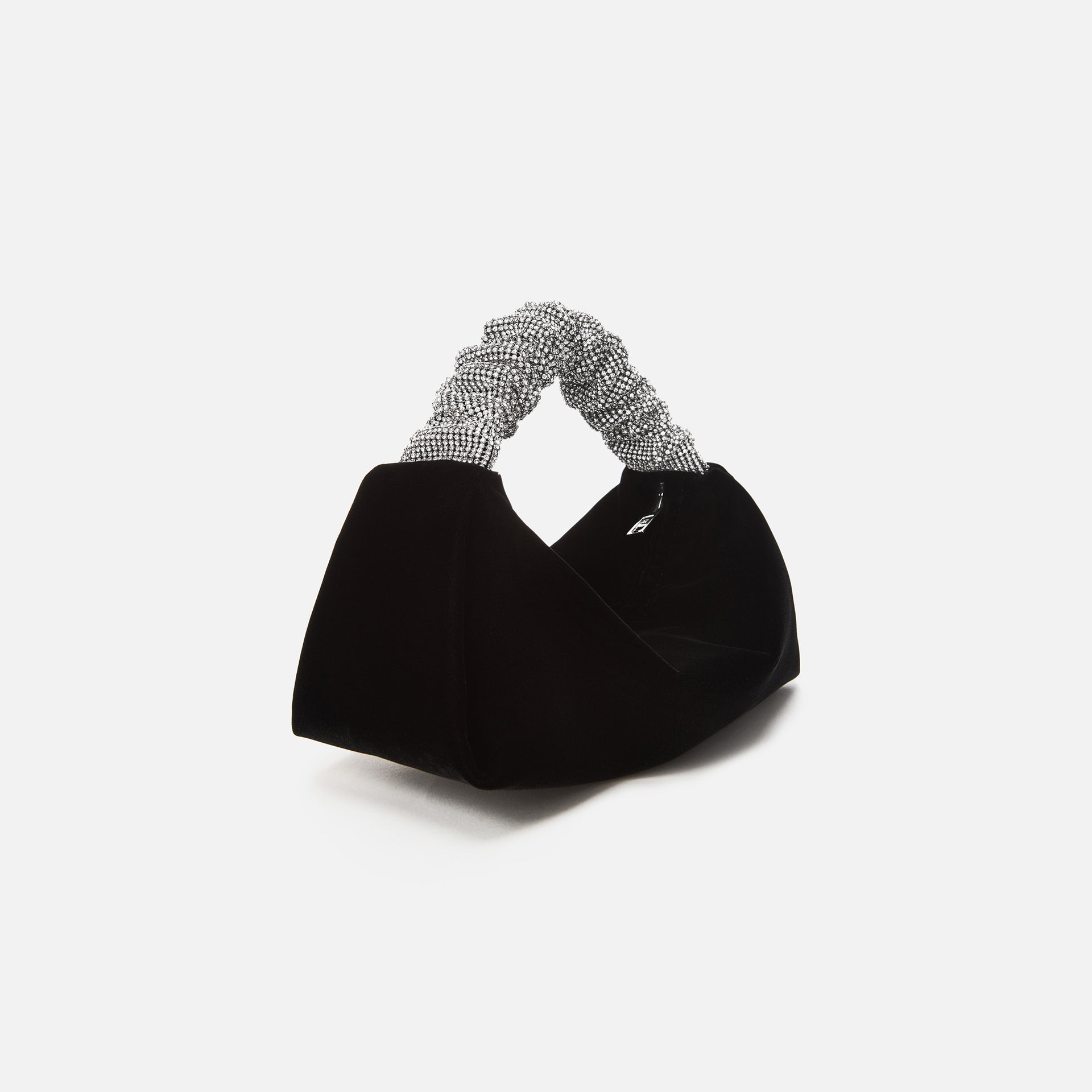 Alexander Wang Scrunchie Rhinestone Handle Mini Bag - Black