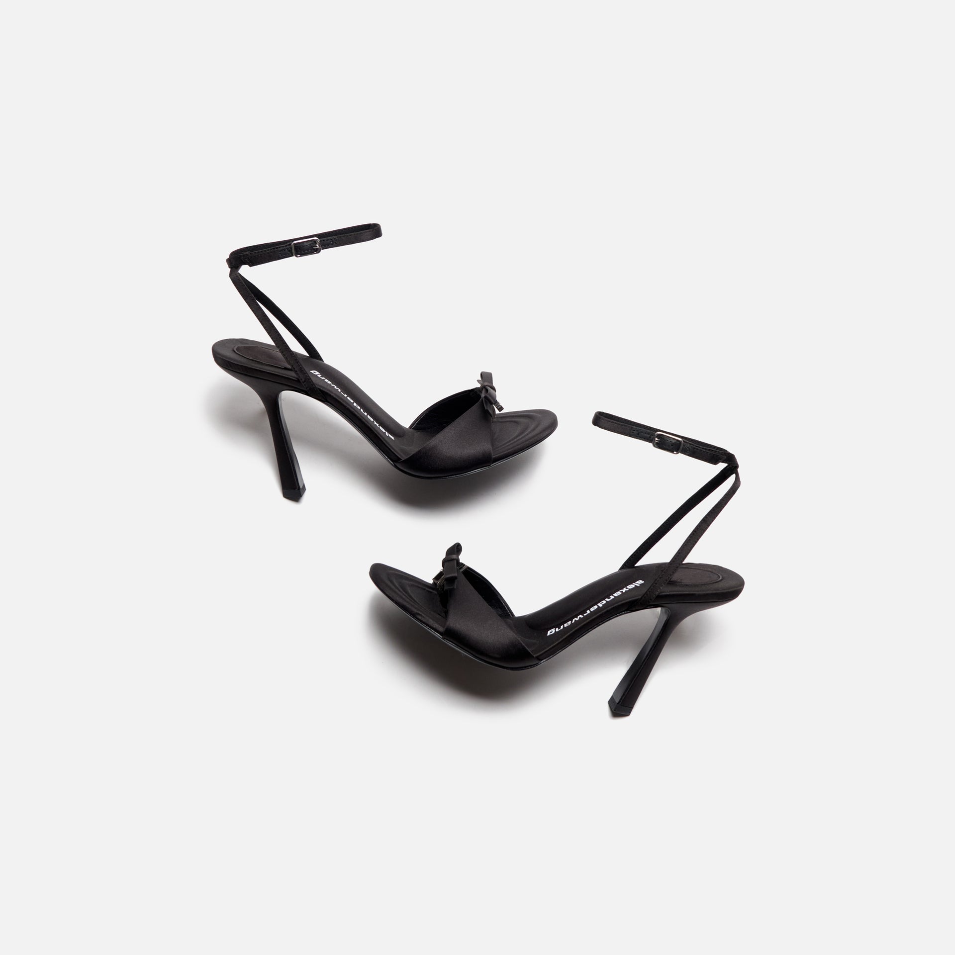 Alexander Wang Dahlia 105 Bow Sandal - Satin Black