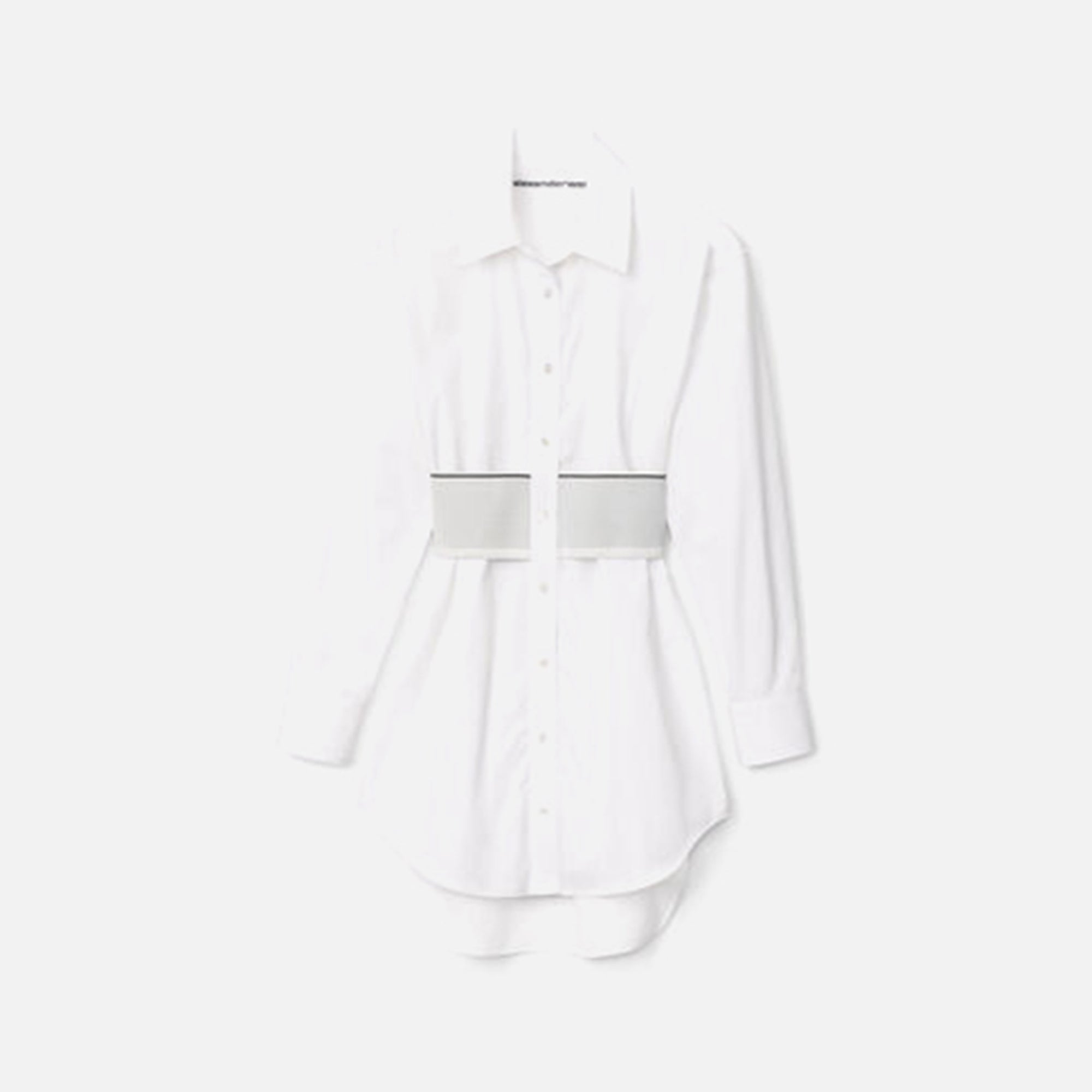 Alexander Wang Logo Elastic Shirt Dress - White – Kith