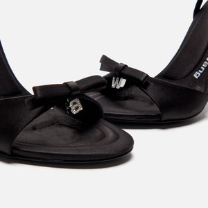 Alexander Wang Dahlia 105 Bow Sandal - Satin Black