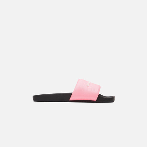 Alexander Wang Aw Pool Logo Print Slide - Bubblegum Pink / Black
