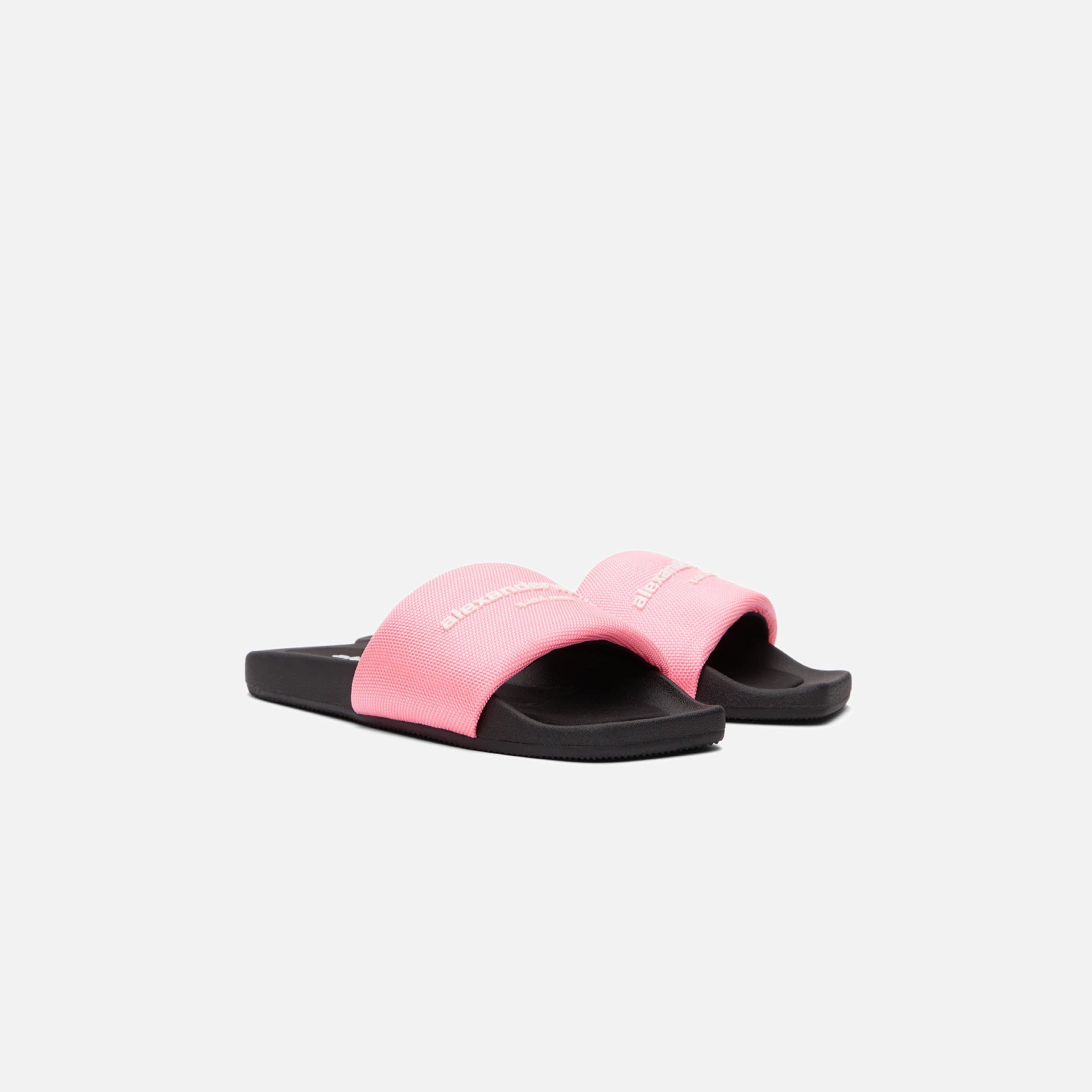 Alexander Wang Aw Pool Logo Print Slide - Bubblegum Pink / Black