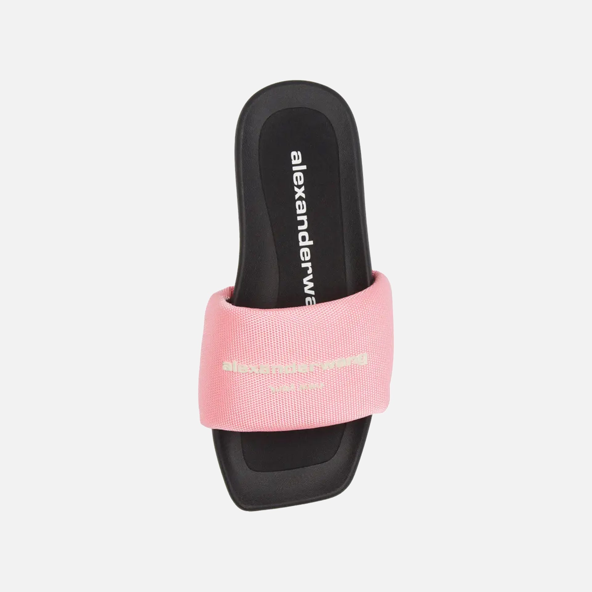 Alexander Wang Aw Pool Logo Print Slide - Bubblegum Pink / Black