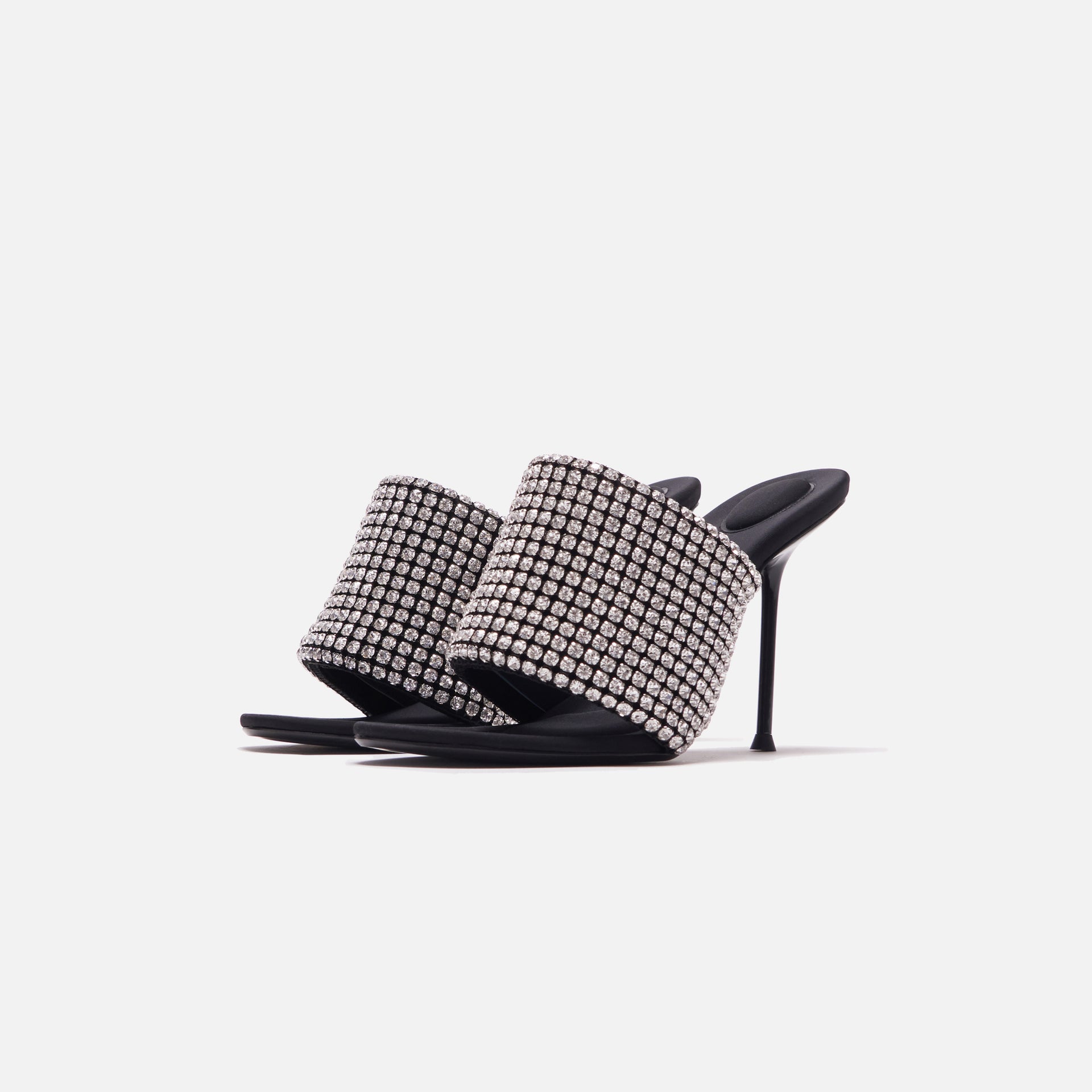 Alexander Wang Sienna Crystal Slide Sandal - Black