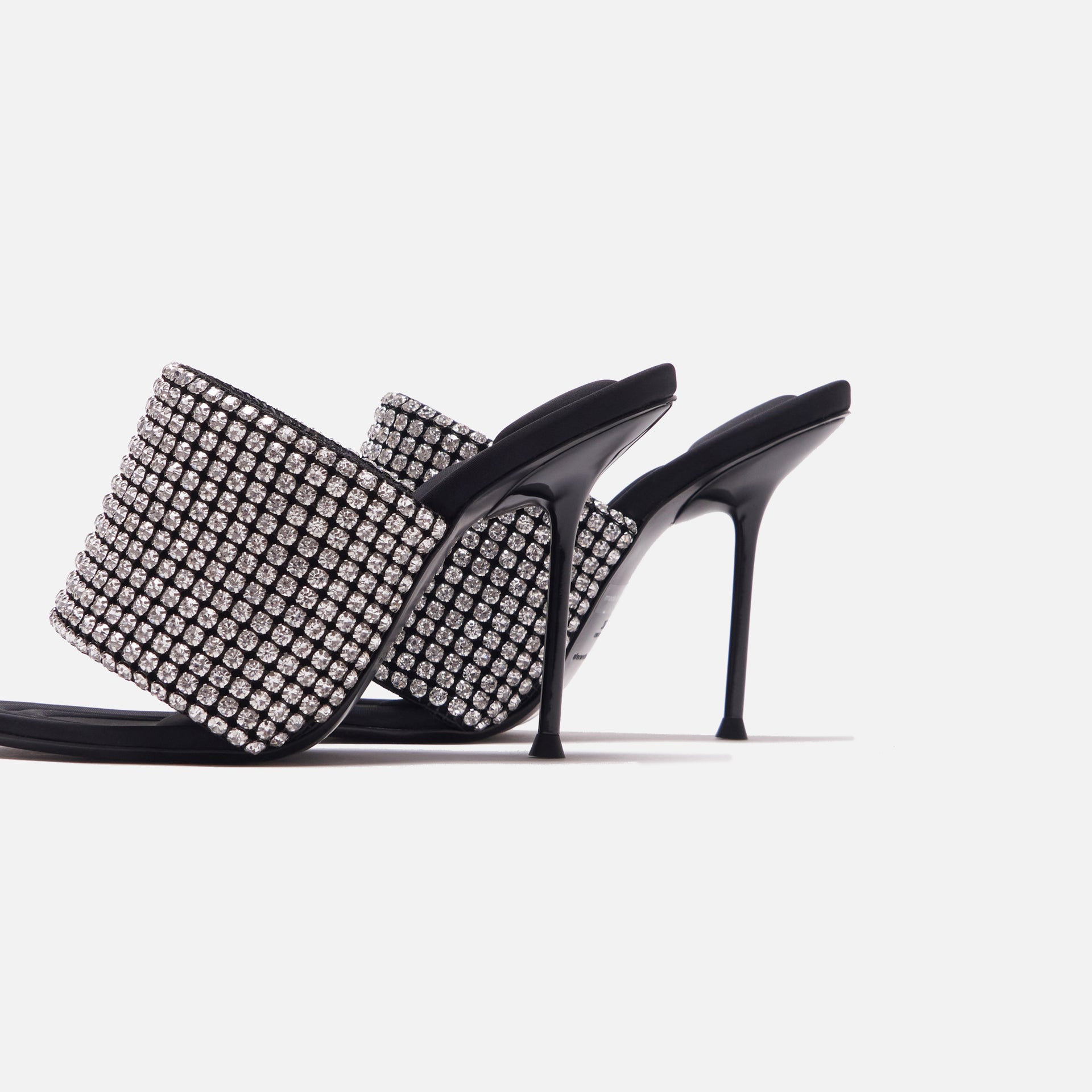 Alexander Wang Sienna Crystal Slide Sandal - Black