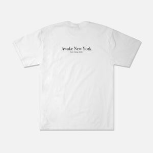 Awake NY Classic Outline Logo Tee - White