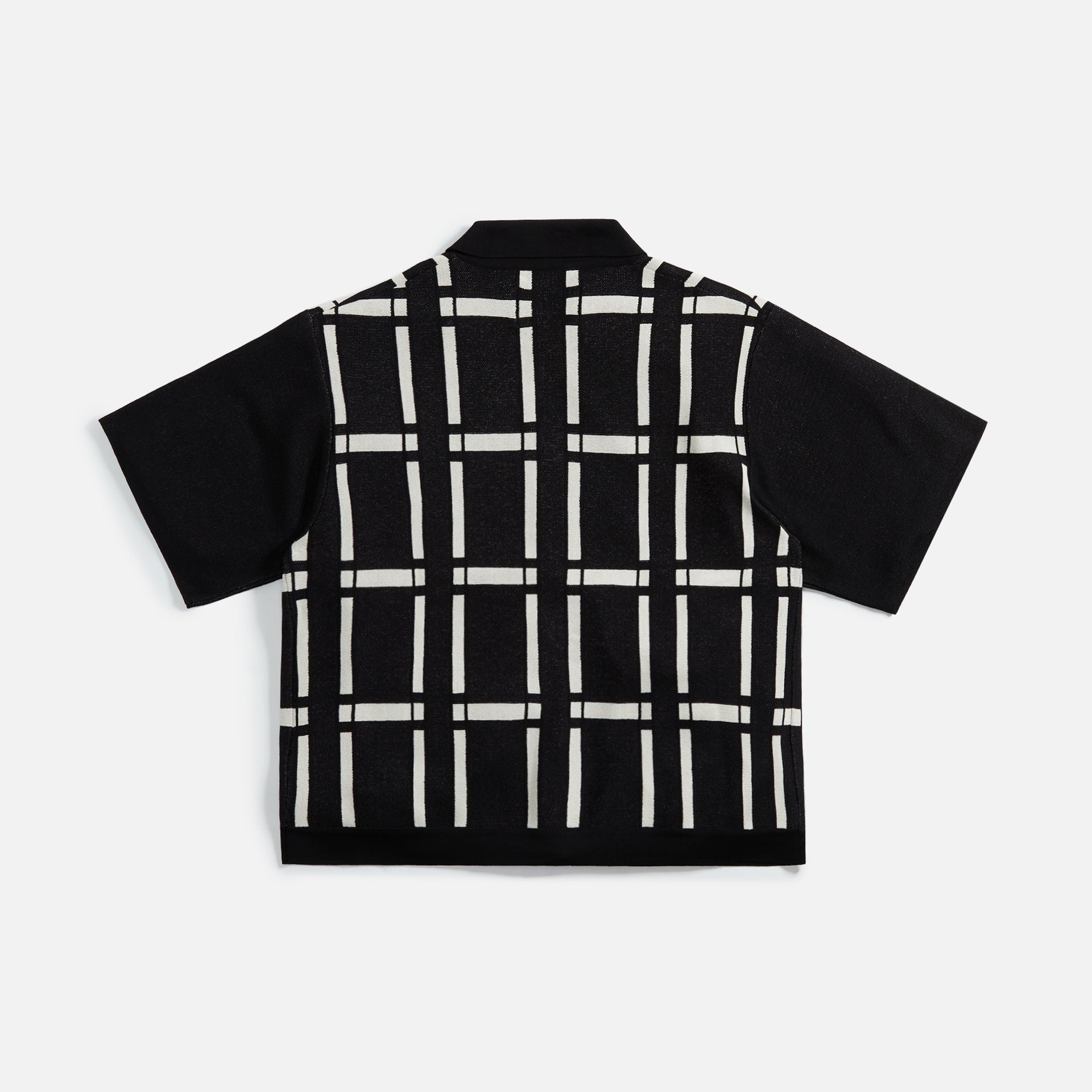 Awake Windowpane Cardigan - Black / White