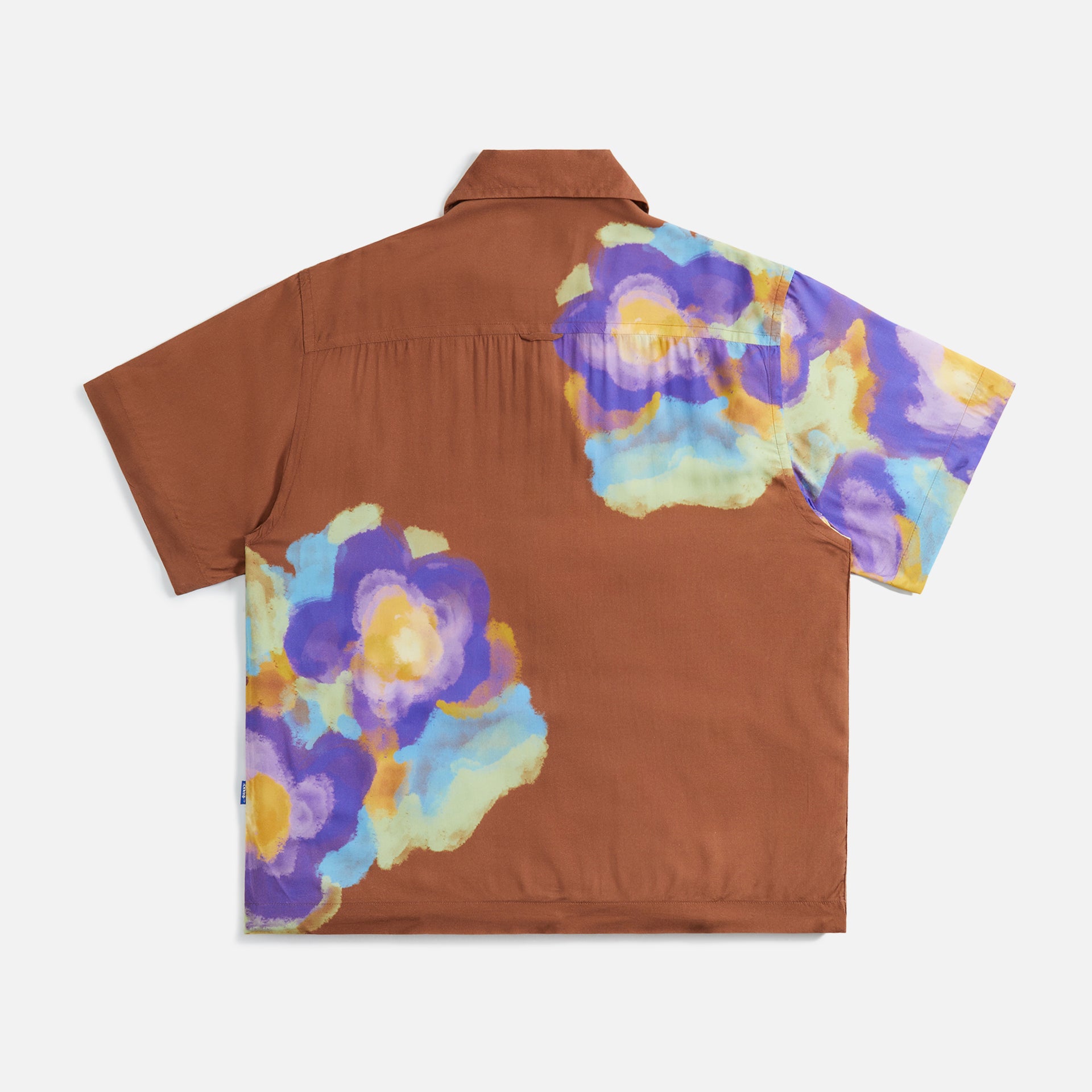 Awake Bouquet Camp Shirt - Rust Floral