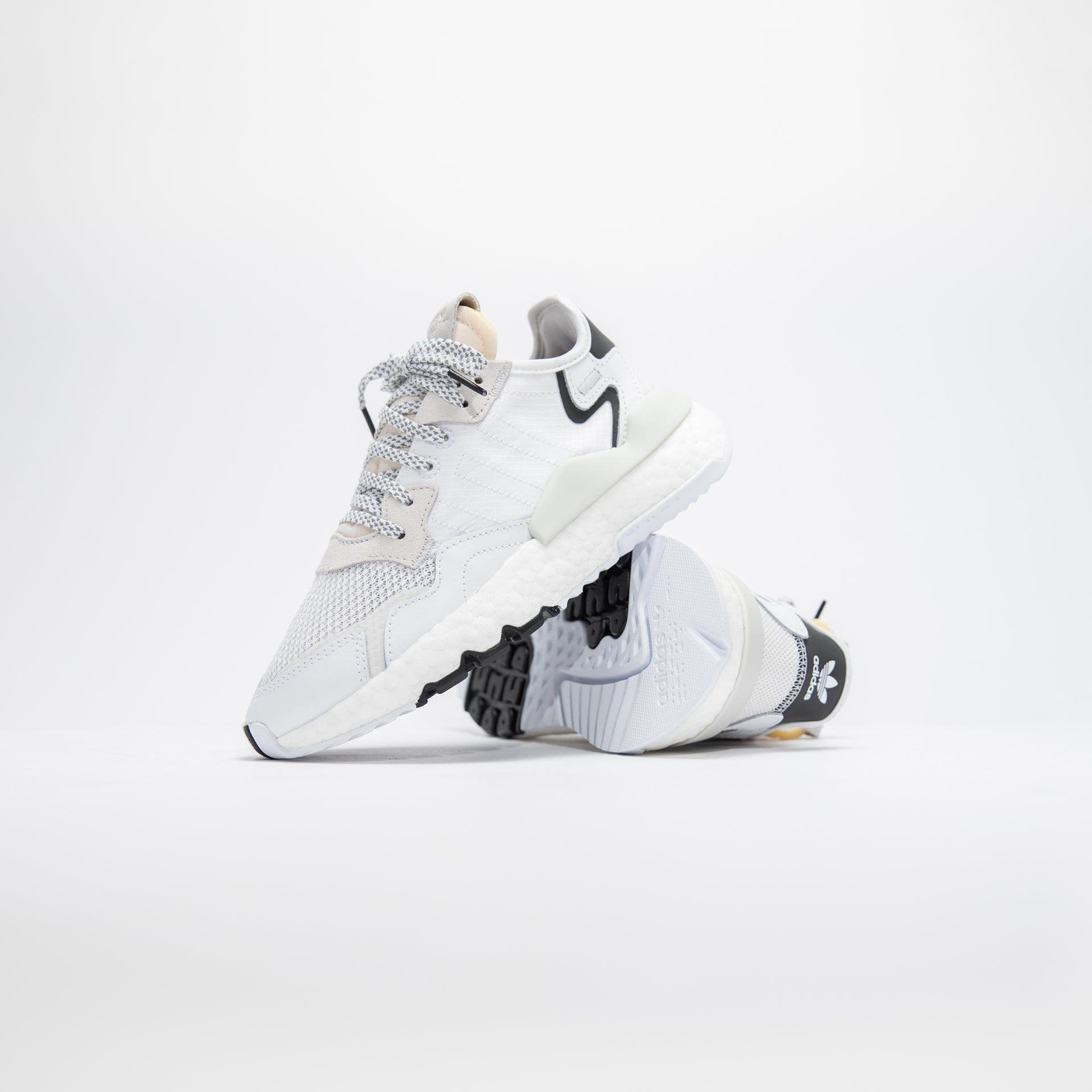 adidas Originals Grade School Nite Jogger - Footwear White / Crystal White