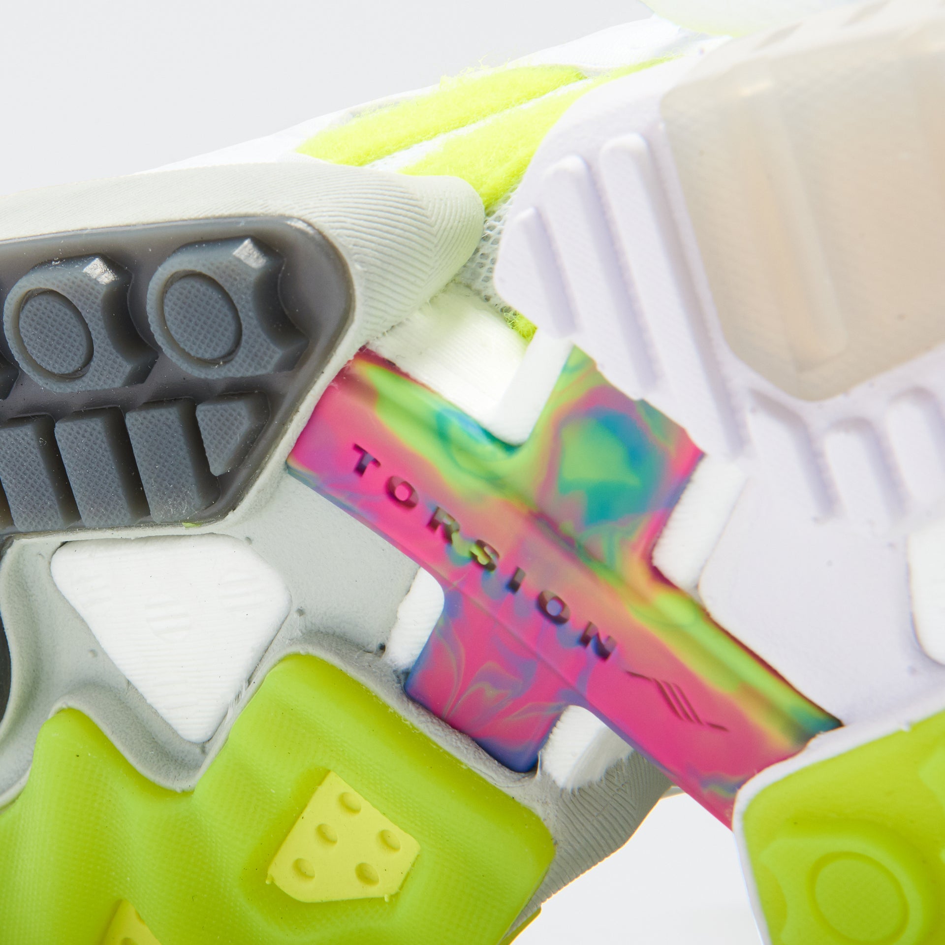 adidas Consortium x Footpatrol ZX Torsion - White / Solar Yellow / Ash Grey