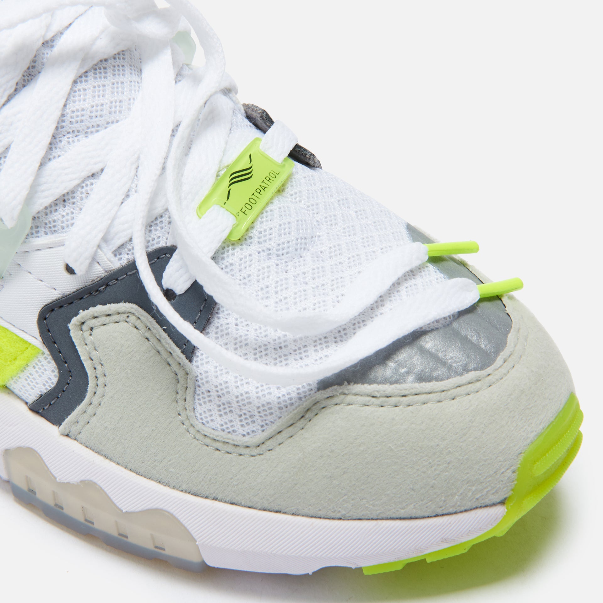 adidas Consortium x Footpatrol ZX Torsion - White / Solar Yellow / Ash Grey