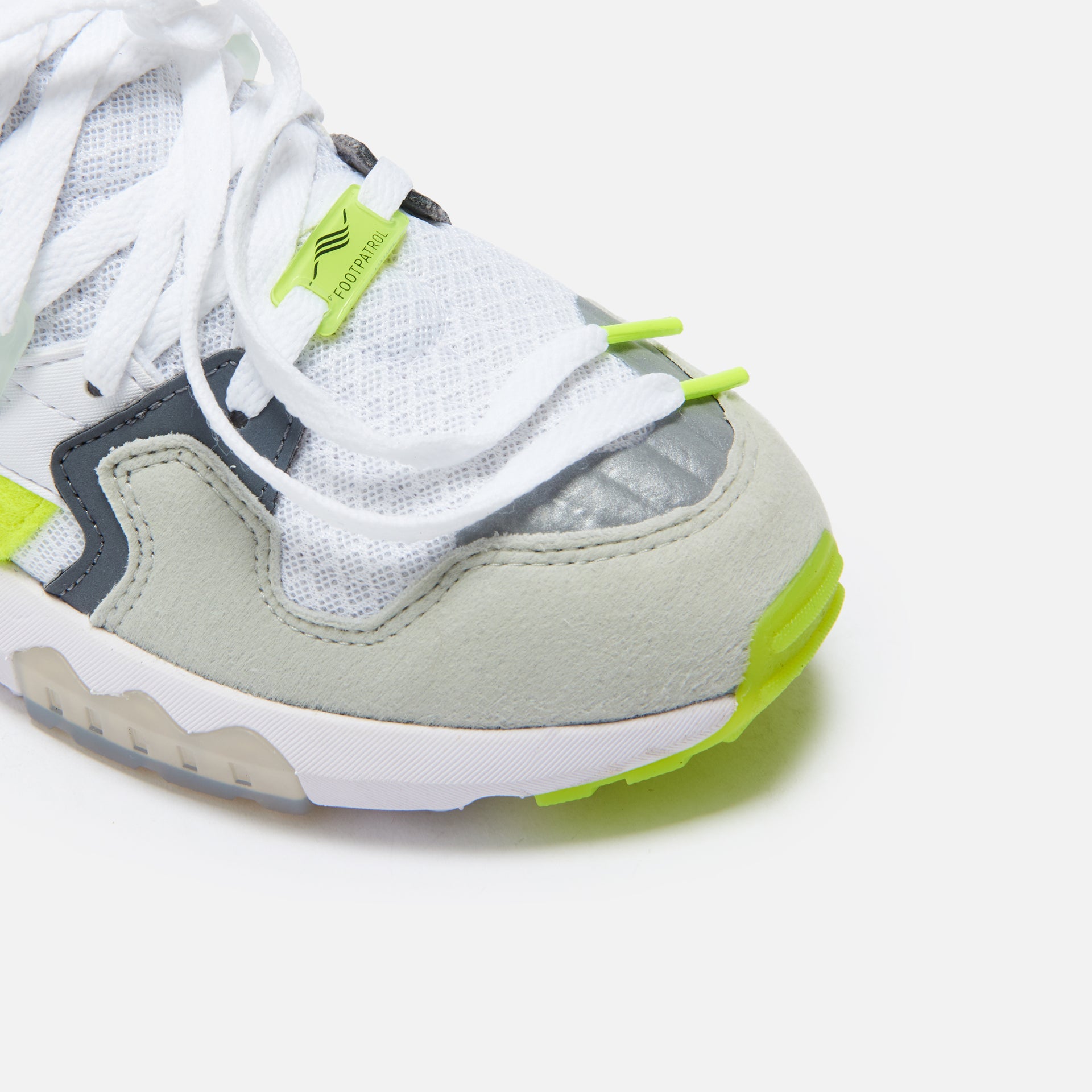 adidas Consortium x Footpatrol ZX Torsion - White / Solar Yellow / Ash Grey